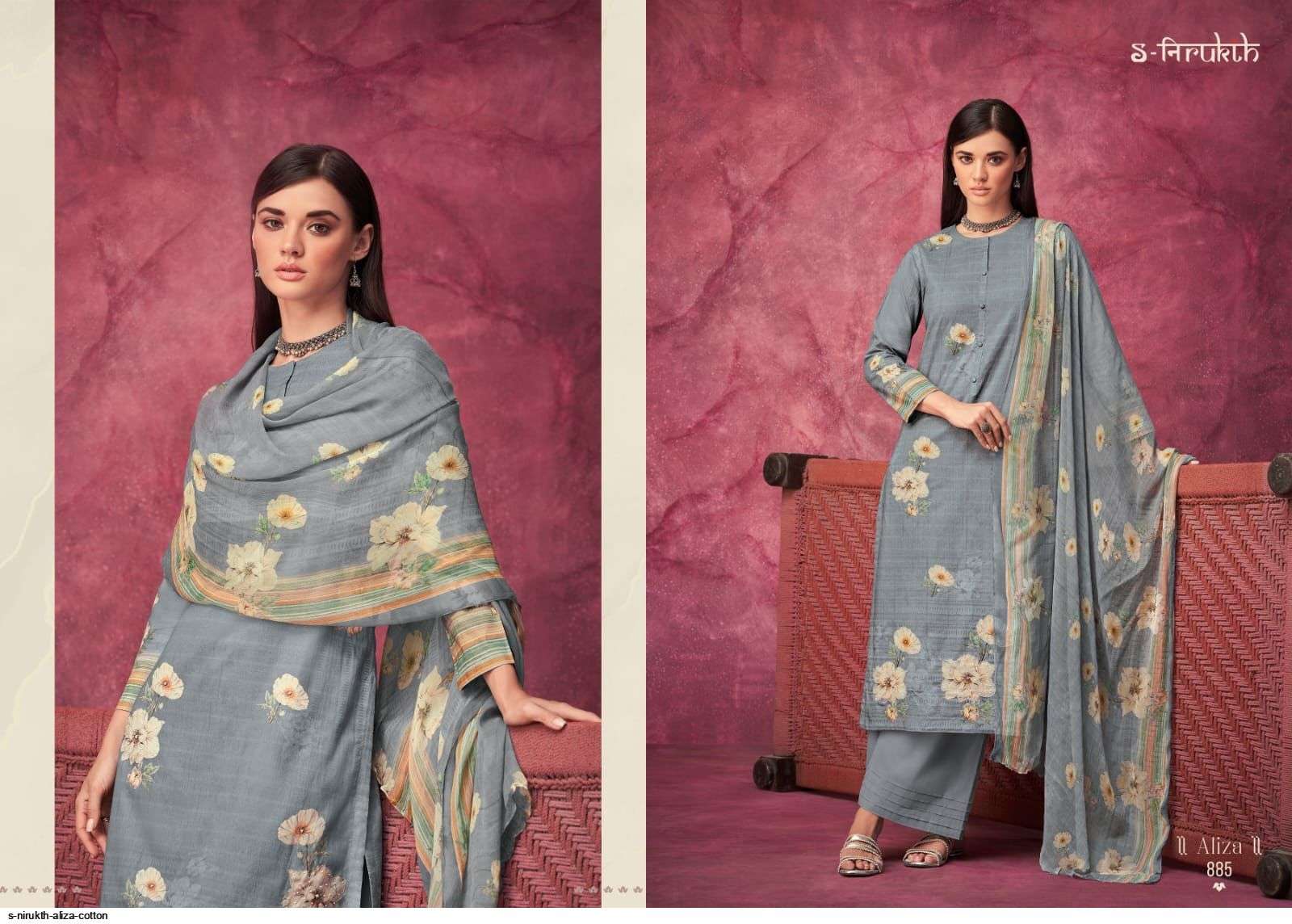 ALIZA VOL-2 BY S-NIRUKTH BEAUTIFUL SUITS COLORFUL STYLISH FANCY CASUAL WEAR & ETHNIC WEAR COTTON PRINT DRESSES AT WHOLESALE PRICE