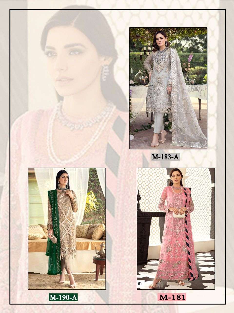 RAMSHA VOL-15 BY MAJESTY PAKISTANI SUITS BEAUTIFUL FANCY COLORFUL STYLISH PARTY WEAR & OCCASIONAL WEAR FAUX GEORGETTE EMBROIDERED DRESSES AT WHOLESALE PRICE