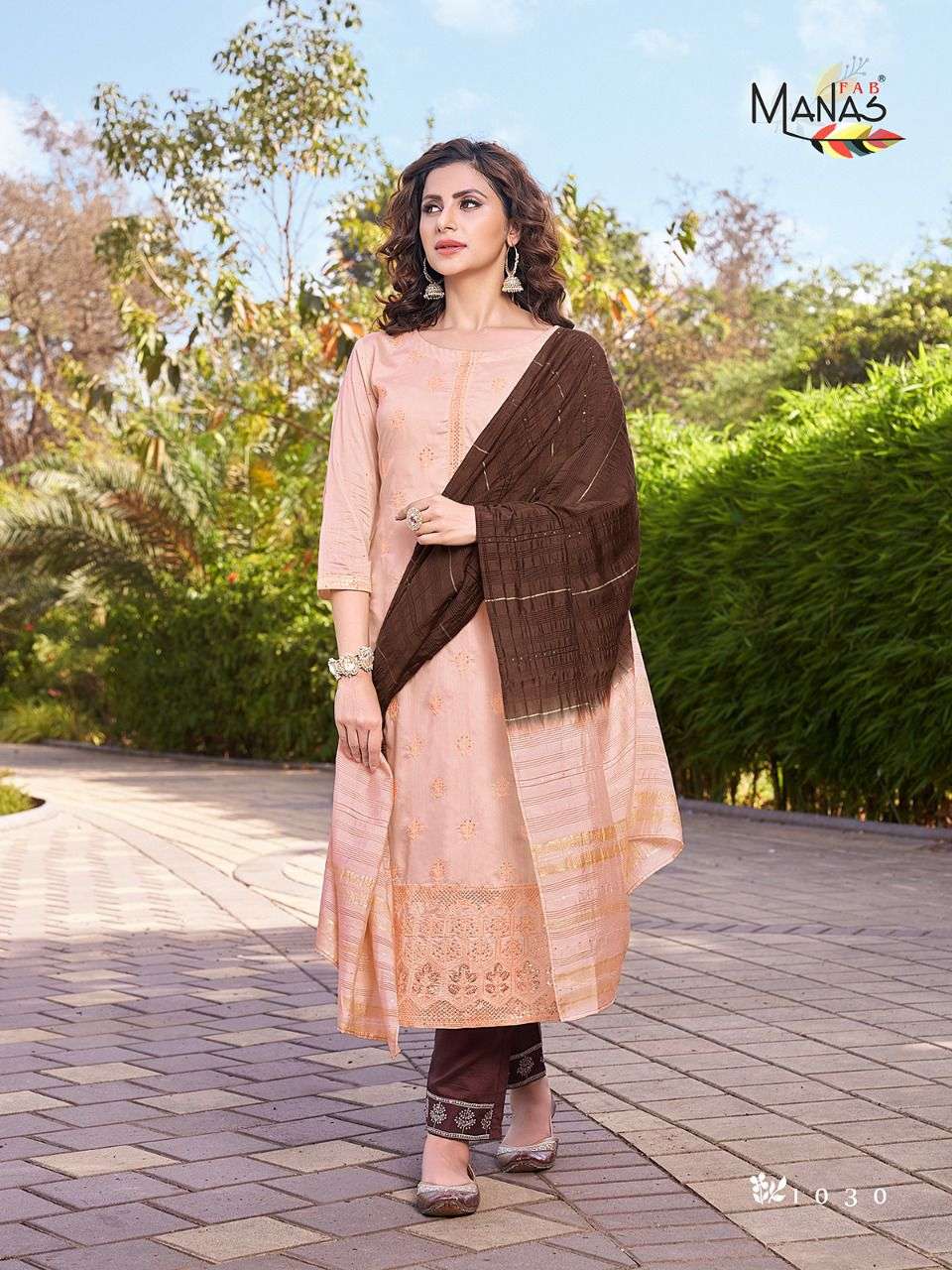 LUCKNOWI VOL-5 BY MANAS FAB 1025 TO 1030 SERIES BEAUTIFUL SUITS COLORFUL STYLISH FANCY CASUAL WEAR & ETHNIC WEAR FANCY DRESSES AT WHOLESALE PRICE
