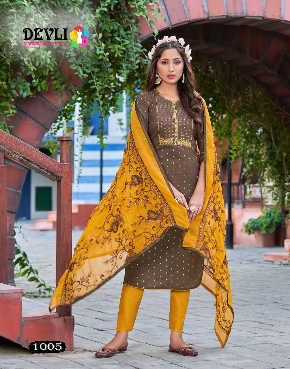 DEVLI VOL-1 BY DEVLI 1001 TO 1006 SERIES BEAUTIFUL SUITS COLORFUL STYLISH FANCY CASUAL WEAR & ETHNIC WEAR RAYON PRINT DRESSES AT WHOLESALE PRICE