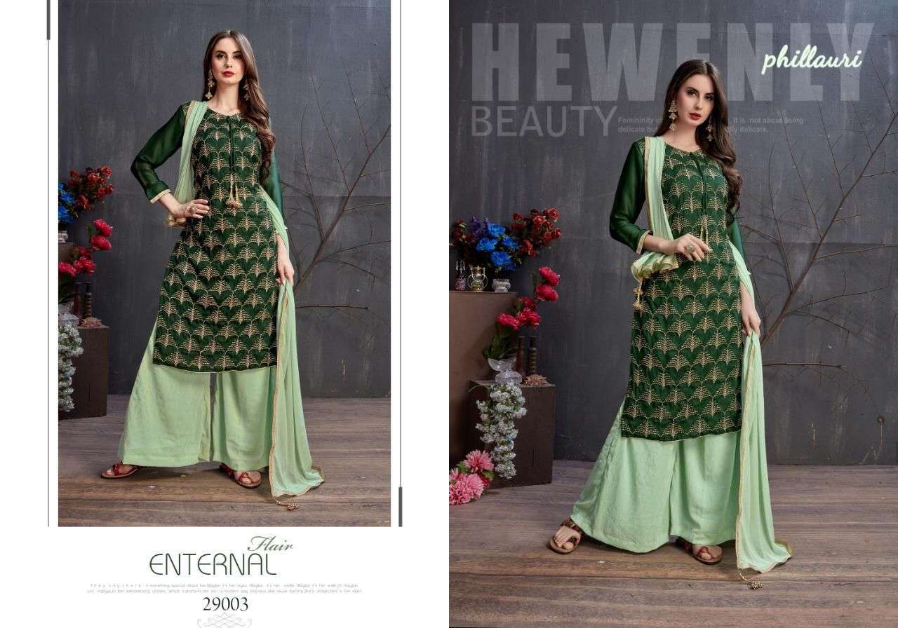 PHILLAURI VOL-29 BY PHILLAURI 2901 TO 2904 SERIES BEAUTIFUL SHARARA SUITS STYLISH FANCY COLORFUL CASUAL WEAR & ETHNIC WEAR PURE GEORGETTE WITH EMBROIDERED DRESSES AT WHOLESALE PRICE