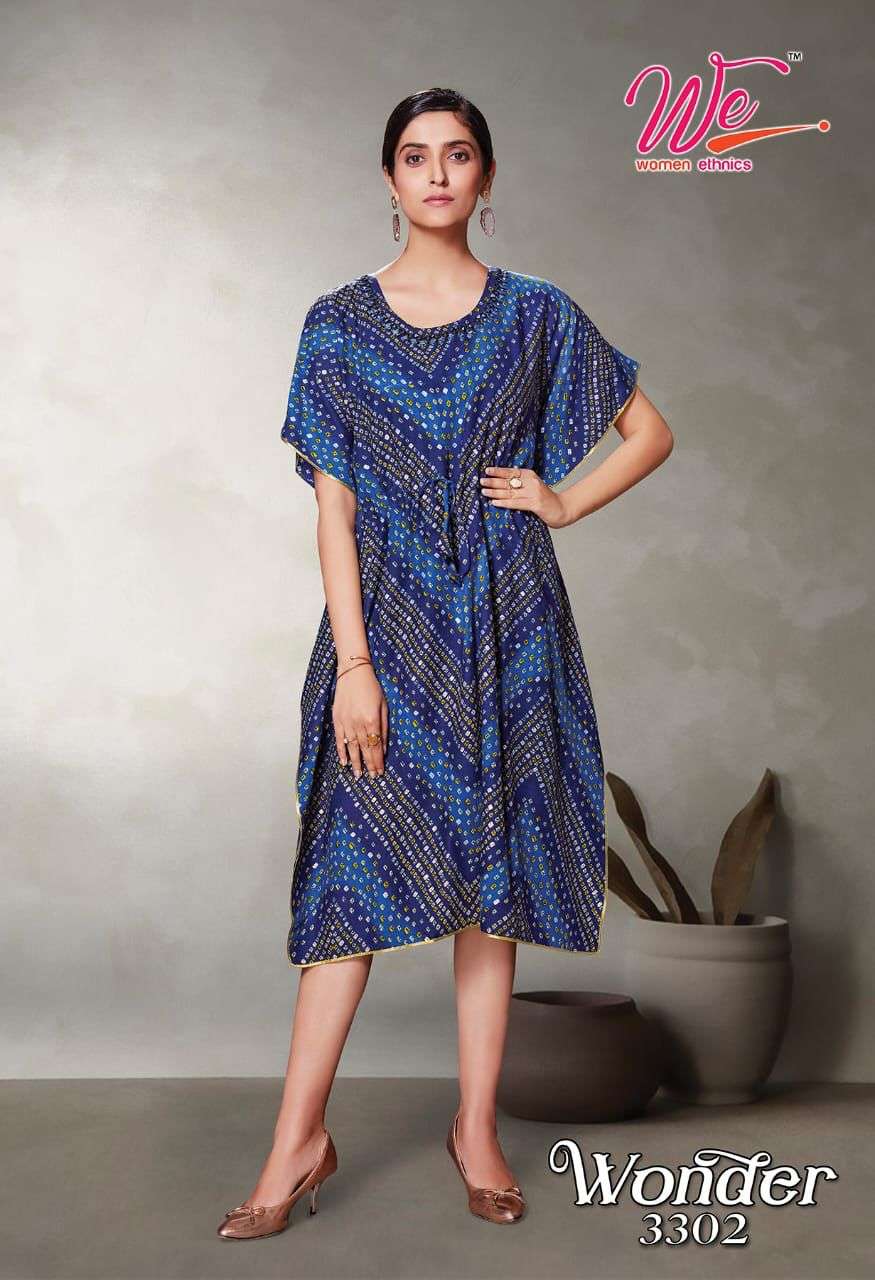 WONDER BY WOMEN ETHNIC 3301 TO 3306 SERIES DESIGNER STYLISH FANCY COLORFUL BEAUTIFUL PARTY WEAR & ETHNIC WEAR COLLECTION RAYON SLUB PRINT KURTIS AT WHOLESALE PRICE