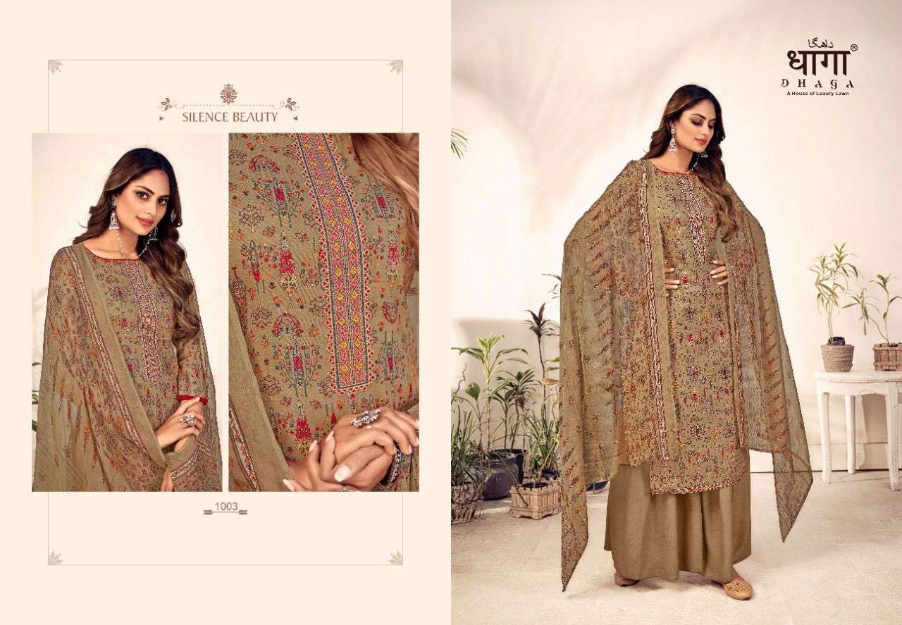 KHWAAB BY DHAGA 1001 TO 1006 SERIES BEAUTIFUL SUITS COLORFUL STYLISH FANCY CASUAL WEAR & ETHNIC WEAR PURE COTTON DIGITAL PRINT DRESSES AT WHOLESALE PRICE