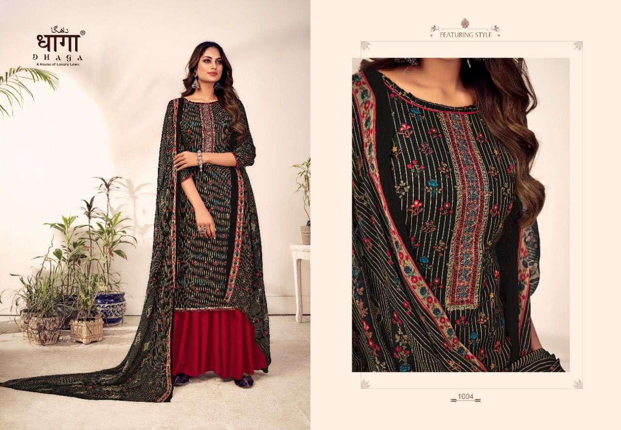 KHWAAB BY DHAGA 1001 TO 1006 SERIES BEAUTIFUL SUITS COLORFUL STYLISH FANCY CASUAL WEAR & ETHNIC WEAR PURE COTTON DIGITAL PRINT DRESSES AT WHOLESALE PRICE