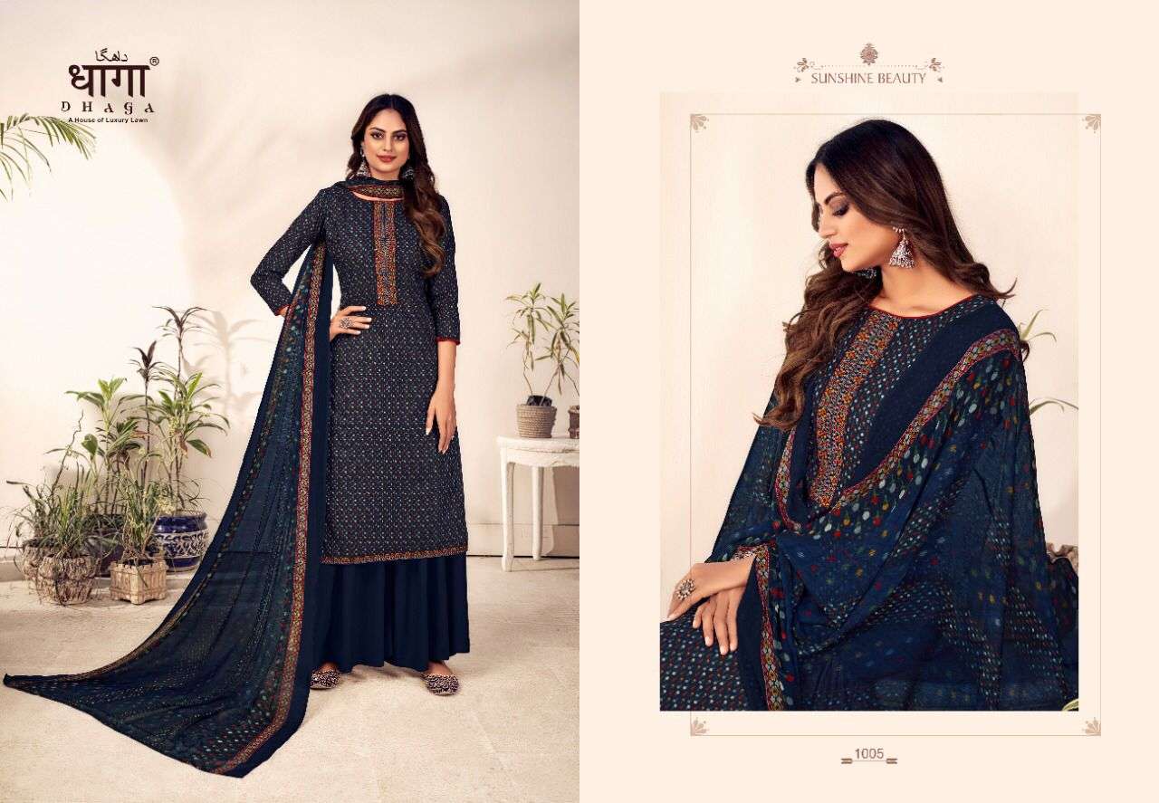 KHWAAB BY DHAGA 1001 TO 1006 SERIES BEAUTIFUL SUITS COLORFUL STYLISH FANCY CASUAL WEAR & ETHNIC WEAR PURE COTTON DIGITAL PRINT DRESSES AT WHOLESALE PRICE