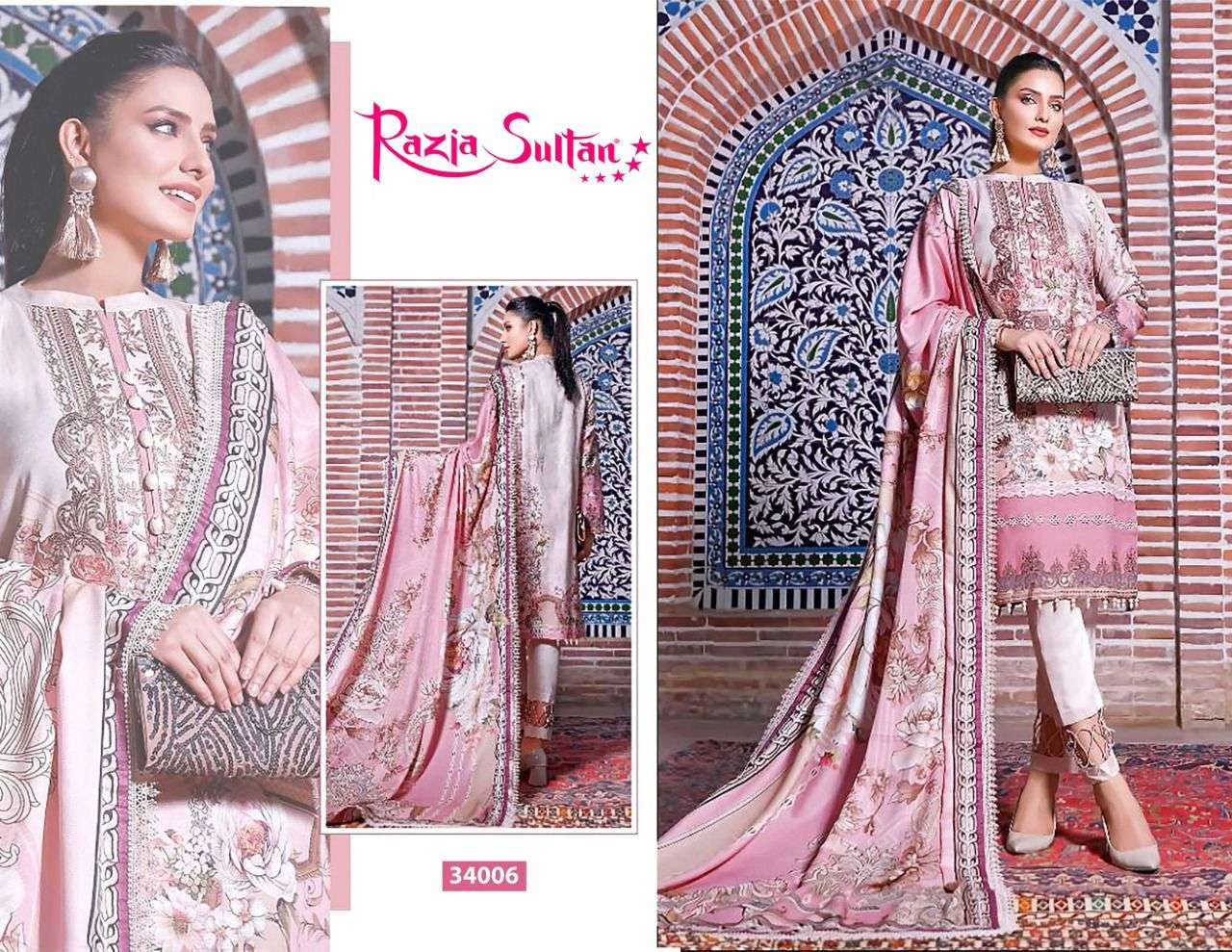 RAZIA SULTAN VOL-34 BY APANA COTTON 34001 TO 34010 SERIES BEAUTIFUL SUITS STYLISH FANCY COLORFUL CASUAL WEAR & ETHNIC WEAR COTTON PRINTED DRESSES AT WHOLESALE PRICE