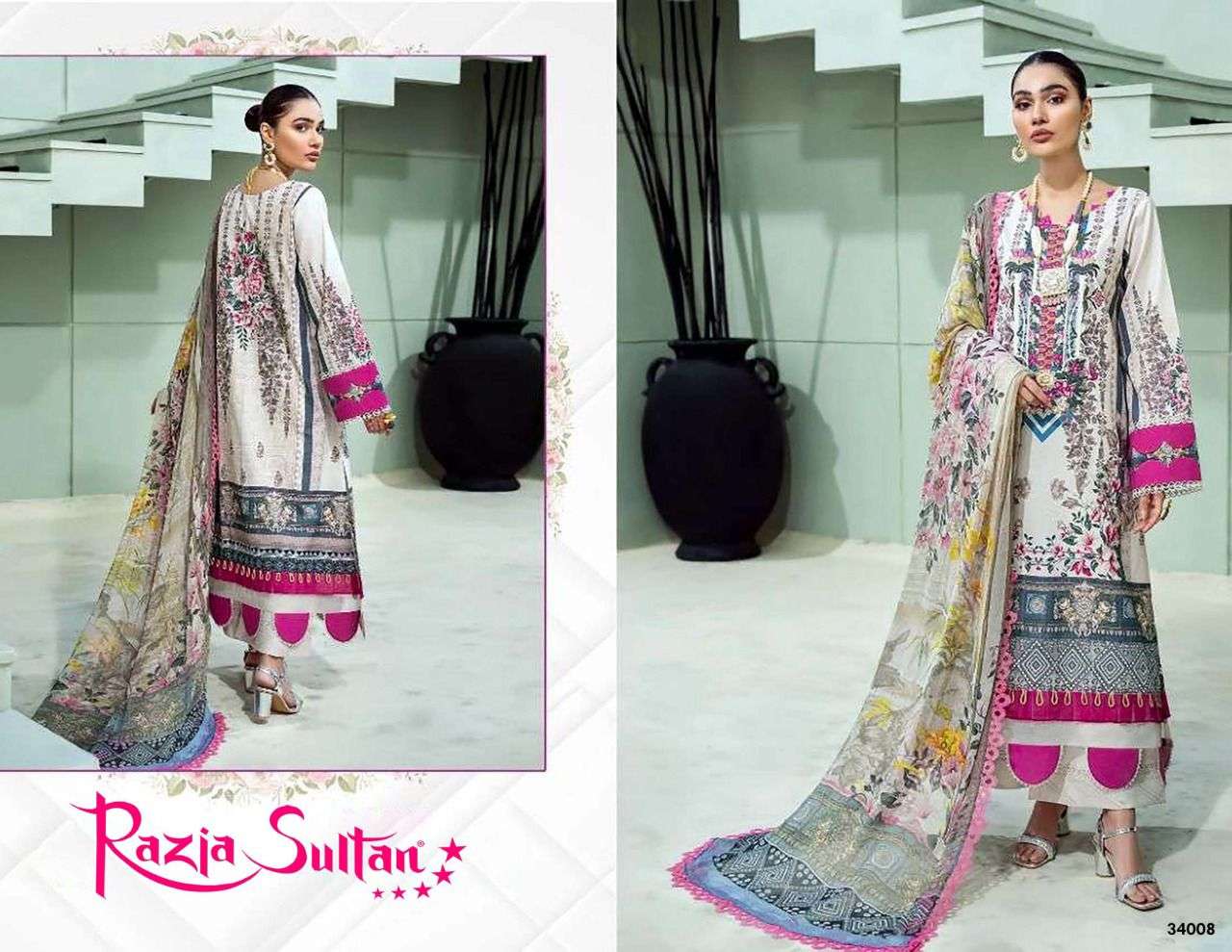 RAZIA SULTAN VOL-34 BY APANA COTTON 34001 TO 34010 SERIES BEAUTIFUL SUITS STYLISH FANCY COLORFUL CASUAL WEAR & ETHNIC WEAR COTTON PRINTED DRESSES AT WHOLESALE PRICE
