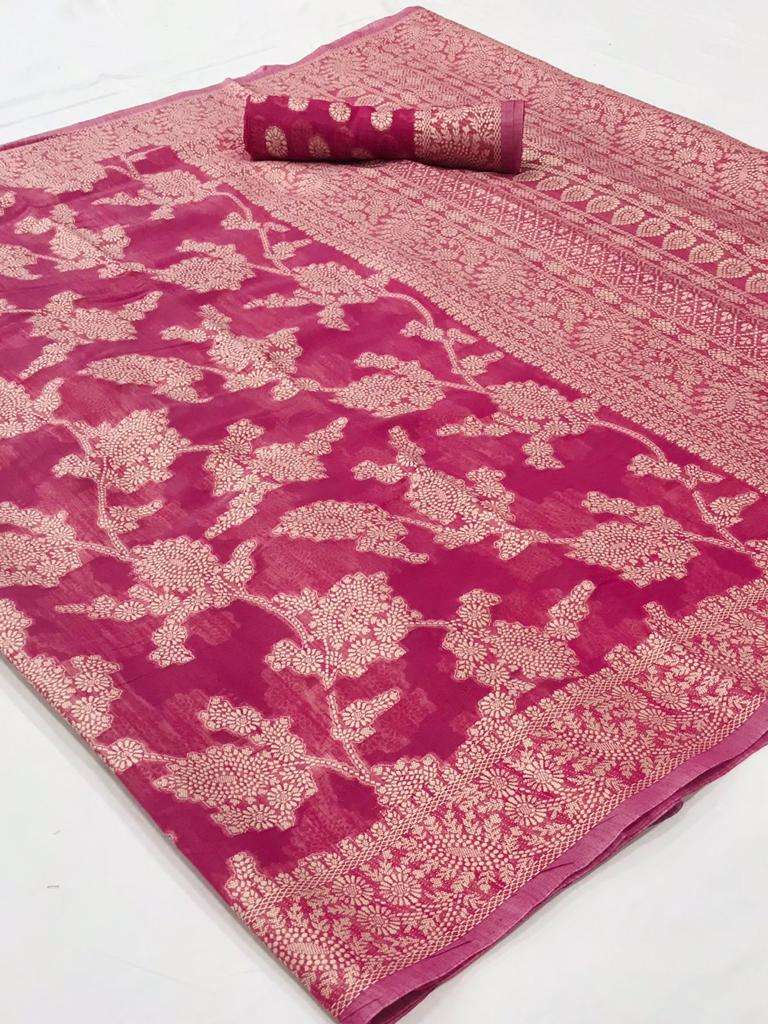 KARIMA LUCKNOWI BY RAJ TEX 229001 TO 229006 SERIES INDIAN TRADITIONAL WEAR COLLECTION BEAUTIFUL STYLISH FANCY COLORFUL PARTY WEAR & OCCASIONAL WEAR FANCY SAREES AT WHOLESALE PRICE