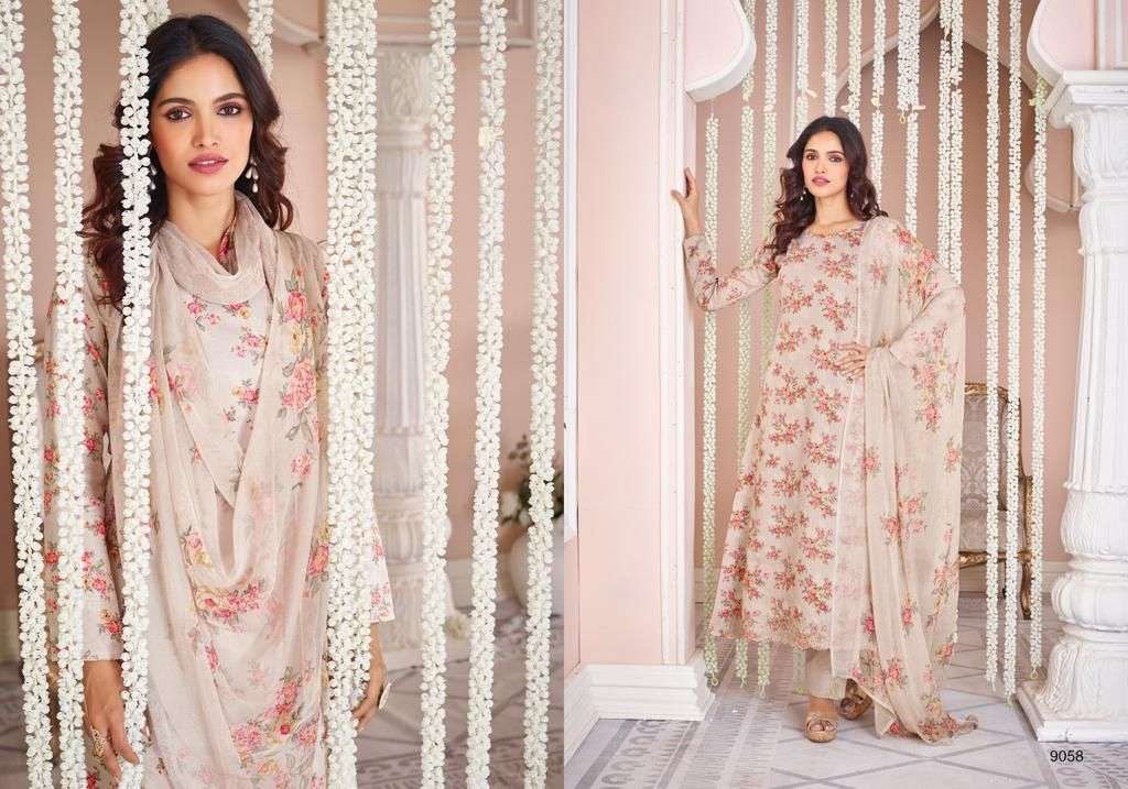 QLINE BY PRM TRENDZ 9054 TO 9063 SERIES BEAUTIFUL SUITS COLORFUL STYLISH FANCY CASUAL WEAR & ETHNIC WEAR PURE LAWN COTTON PRINT DRESSES AT WHOLESALE PRICE