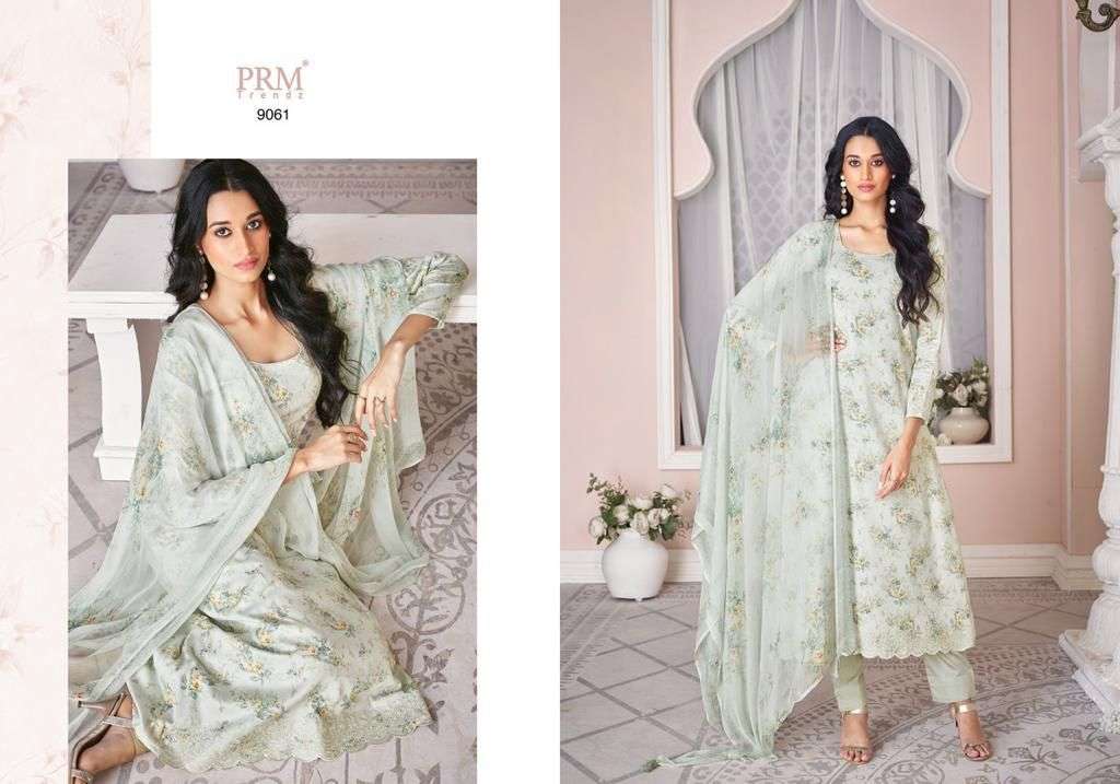 QLINE BY PRM TRENDZ 9054 TO 9063 SERIES BEAUTIFUL SUITS COLORFUL STYLISH FANCY CASUAL WEAR & ETHNIC WEAR PURE LAWN COTTON PRINT DRESSES AT WHOLESALE PRICE