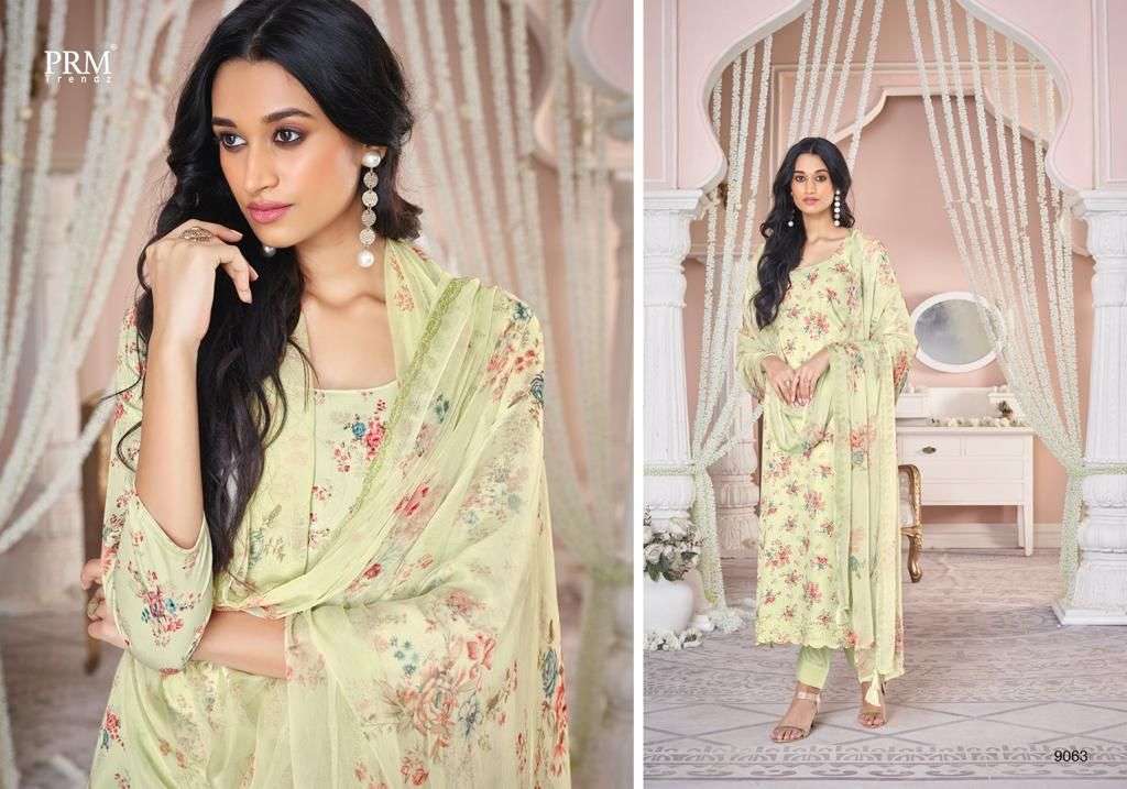 QLINE BY PRM TRENDZ 9054 TO 9063 SERIES BEAUTIFUL SUITS COLORFUL STYLISH FANCY CASUAL WEAR & ETHNIC WEAR PURE LAWN COTTON PRINT DRESSES AT WHOLESALE PRICE