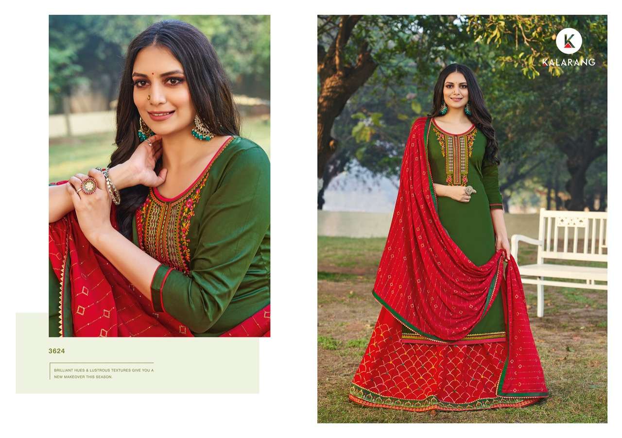 Pushparaj By Kalarang 3621 To 3624 Series Beautiful Suits Colorful Stylish Fancy Casual Wear & Ethnic Wear Jam Silk Cotton With Work Dresses At Wholesale Price