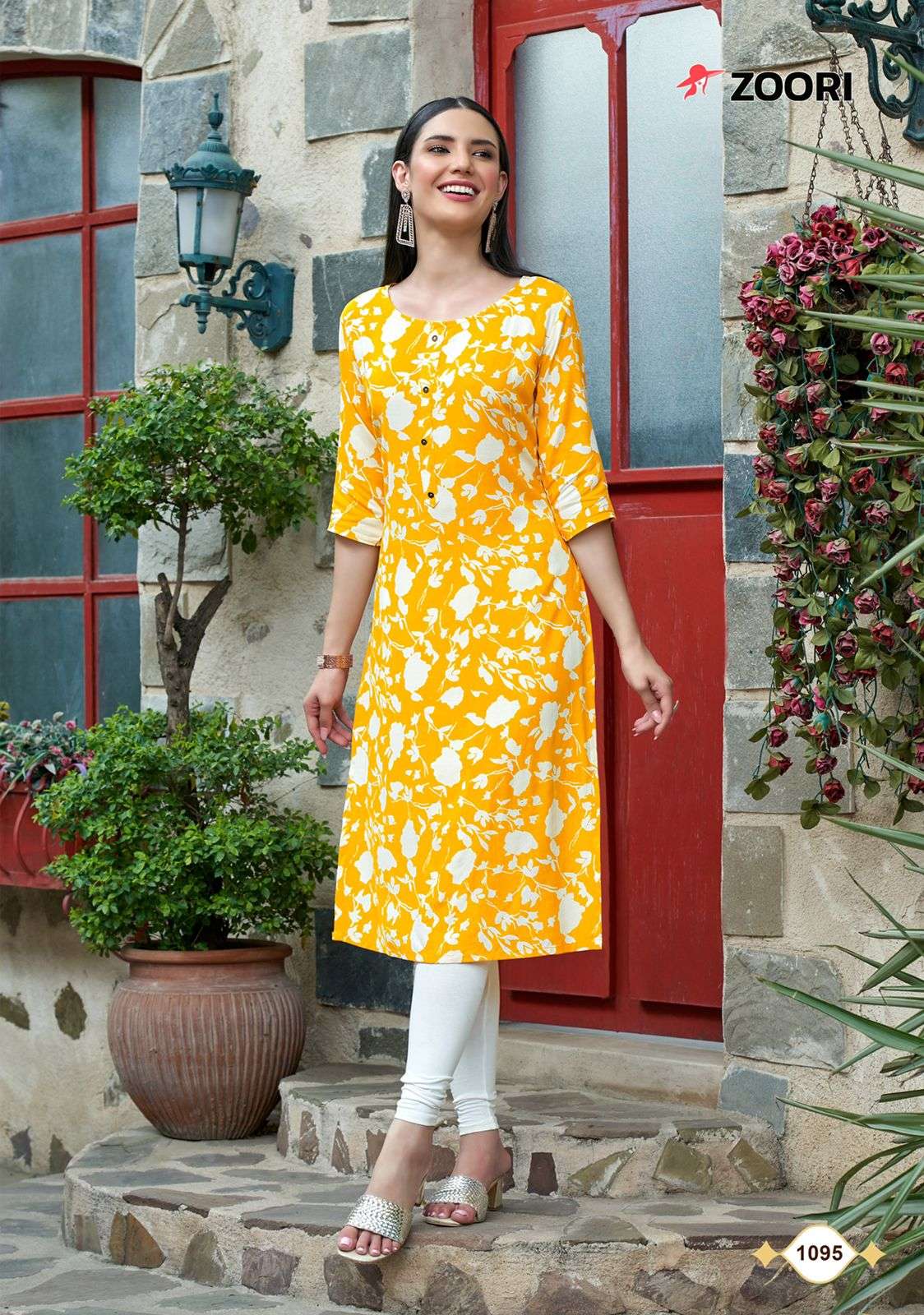 AKSHARA VOL-16 BY ZOORI 1093 TO 1098 SERIES DESIGNER STYLISH FANCY COLORFUL BEAUTIFUL PARTY WEAR & ETHNIC WEAR COLLECTION RAYON PRINT KURTIS AT WHOLESALE PRICE