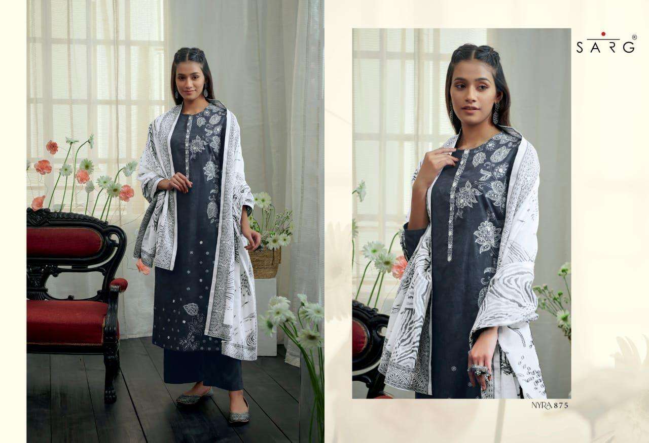 NYRA BY SARG BEAUTIFUL SUITS COLORFUL STYLISH FANCY CASUAL WEAR & ETHNIC WEAR PURE COTTON DIGITAL PRINT DRESSES AT WHOLESALE PRICE