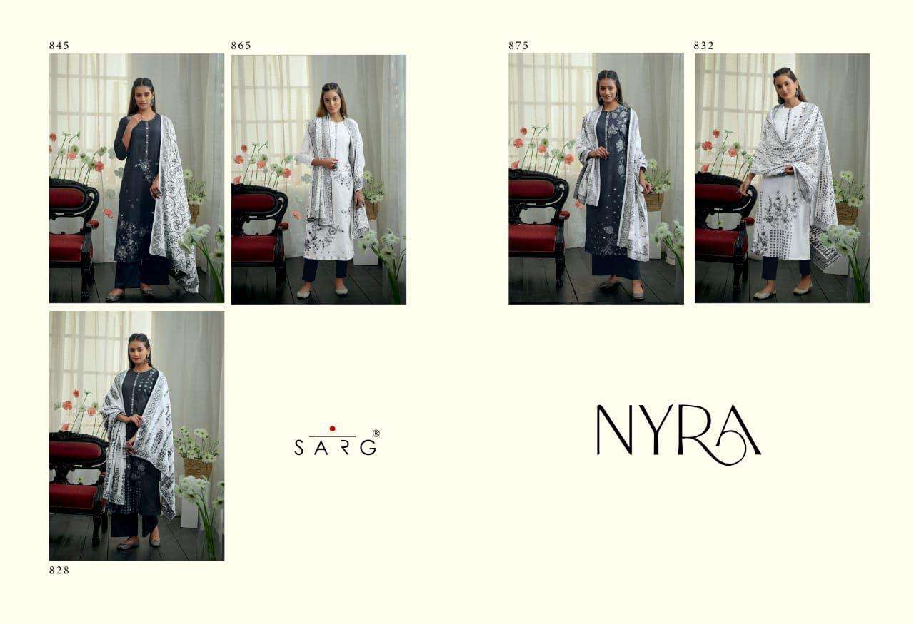 NYRA BY SARG BEAUTIFUL SUITS COLORFUL STYLISH FANCY CASUAL WEAR & ETHNIC WEAR PURE COTTON DIGITAL PRINT DRESSES AT WHOLESALE PRICE