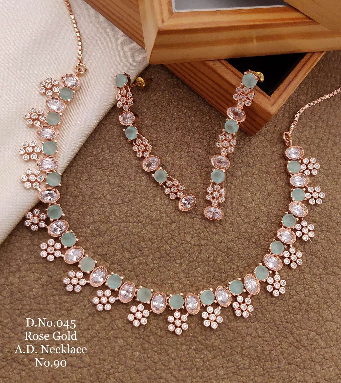 AD NECKLACE VOL-2 BY FASHID WHOLESALE TRADITIONAL ARTIFICIAL JEWELLERY FOR INDIAN ATTIRE AT EXCLUSIVE RANGE.