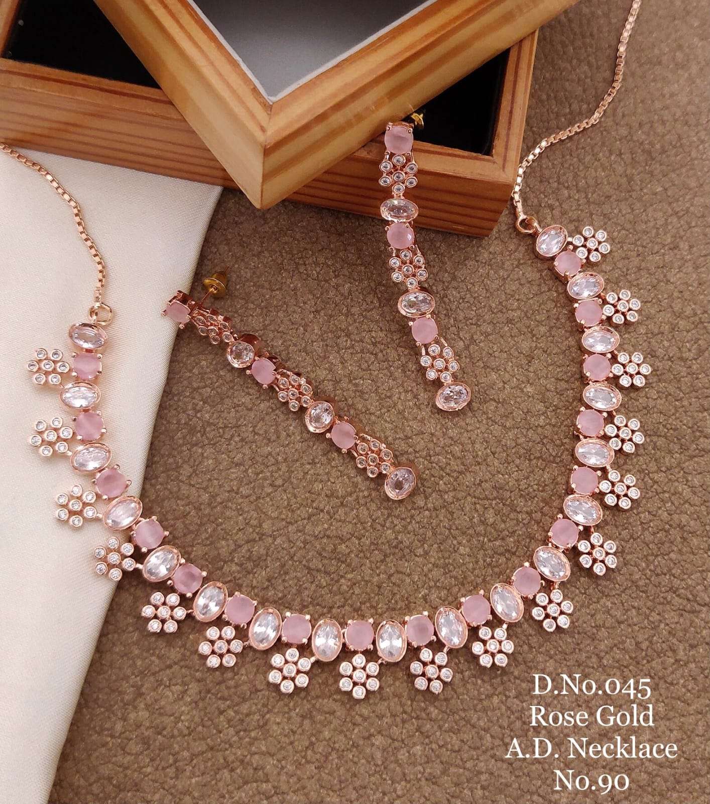 AD NECKLACE VOL-2 BY FASHID WHOLESALE TRADITIONAL ARTIFICIAL JEWELLERY FOR INDIAN ATTIRE AT EXCLUSIVE RANGE.