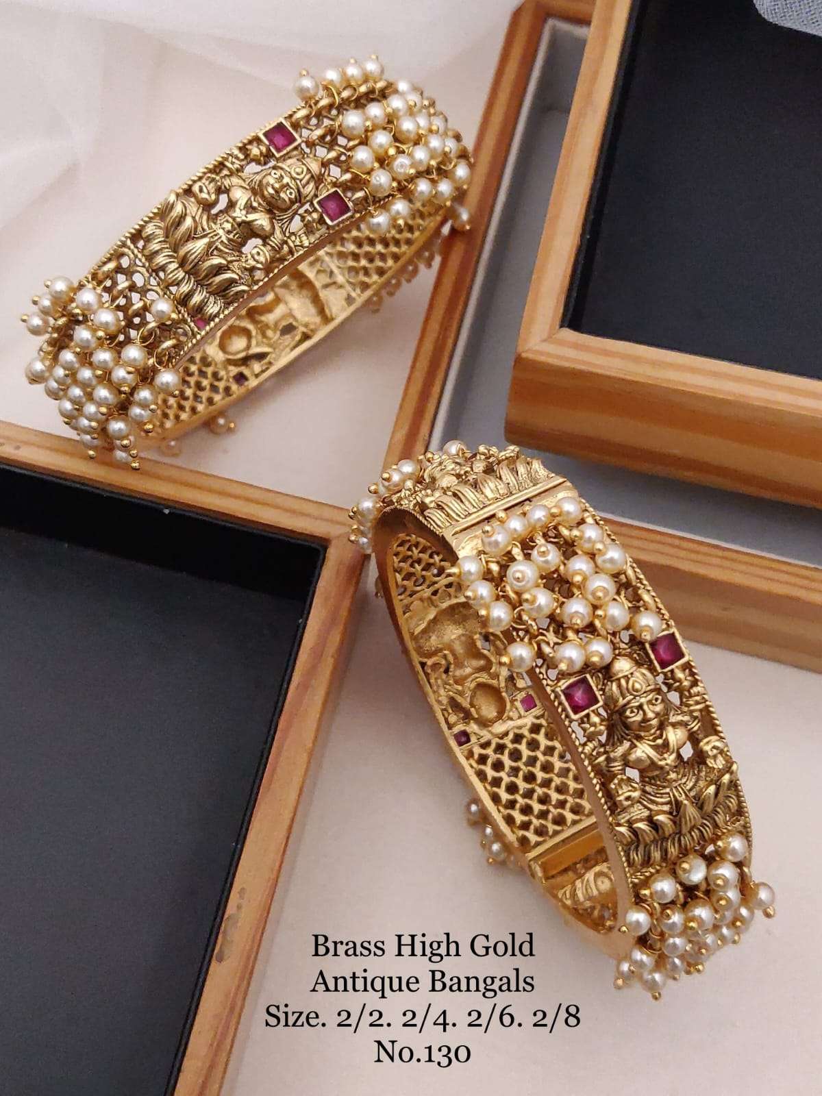 ANTIQUE BANGALS BY FASHID WHOLESALE TRADITIONAL ARTIFICIAL JEWELLERY FOR INDIAN ATTIRE AT EXCLUSIVE RANGE.