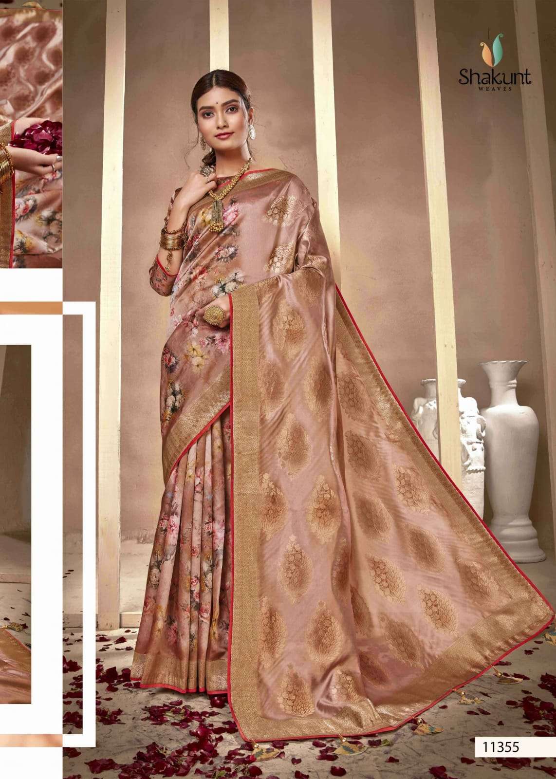 APURVA BY SHAKUNT 11351 TO 11358 SERIES INDIAN TRADITIONAL WEAR COLLECTION BEAUTIFUL STYLISH FANCY COLORFUL PARTY WEAR & OCCASIONAL WEAR SILK SAREES AT WHOLESALE PRICE