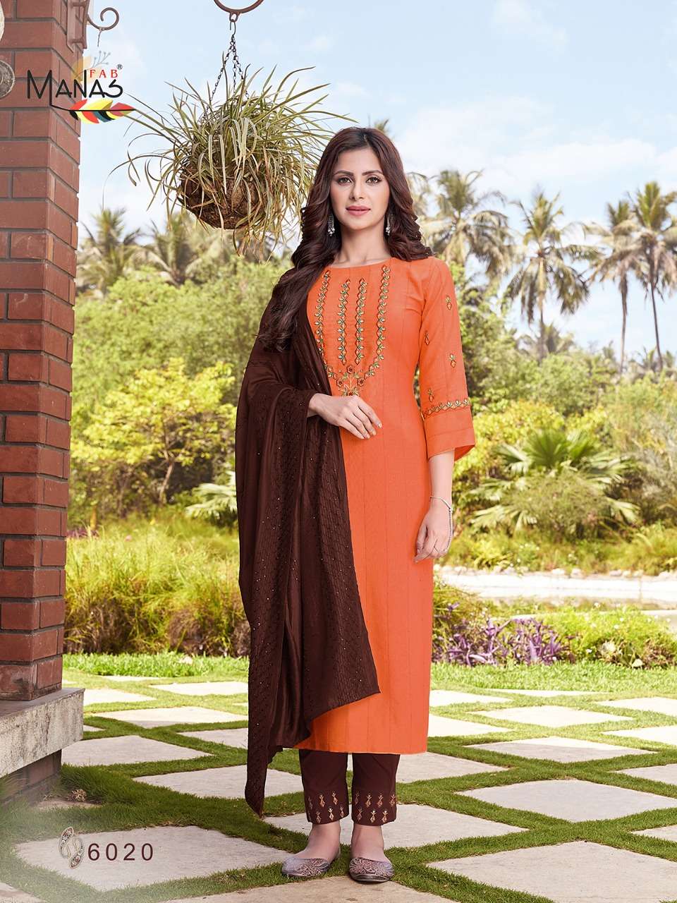 ARINA VOL-4 BY MANAS FAB 6019 TO 6024 SERIES DESIGNER SUITS BEAUTIFUL STYLISH FANCY COLORFUL PARTY WEAR & OCCASIONAL WEAR RAYON EMBROIDERED DRESSES AT WHOLESALE PRICE