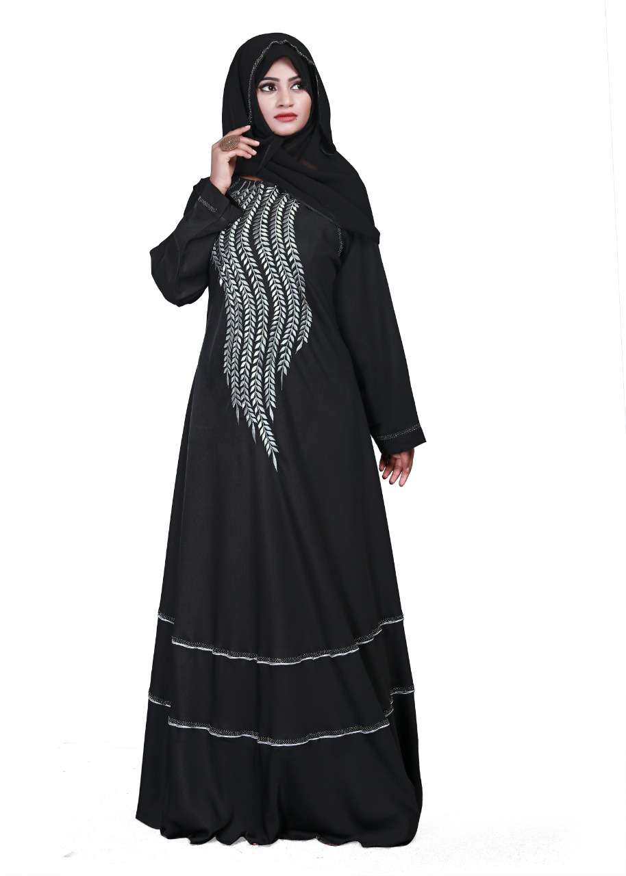 UMBRELLA ABAYA BY FASHID WHOLESALE 01 TO 04 SERIES BEAUTIFUL STYLISH FANCY COLORFUL CASUAL WEAR & ETHNIC WEAR IMPORTED NIDA BURQA AT WHOLESALE PRICE