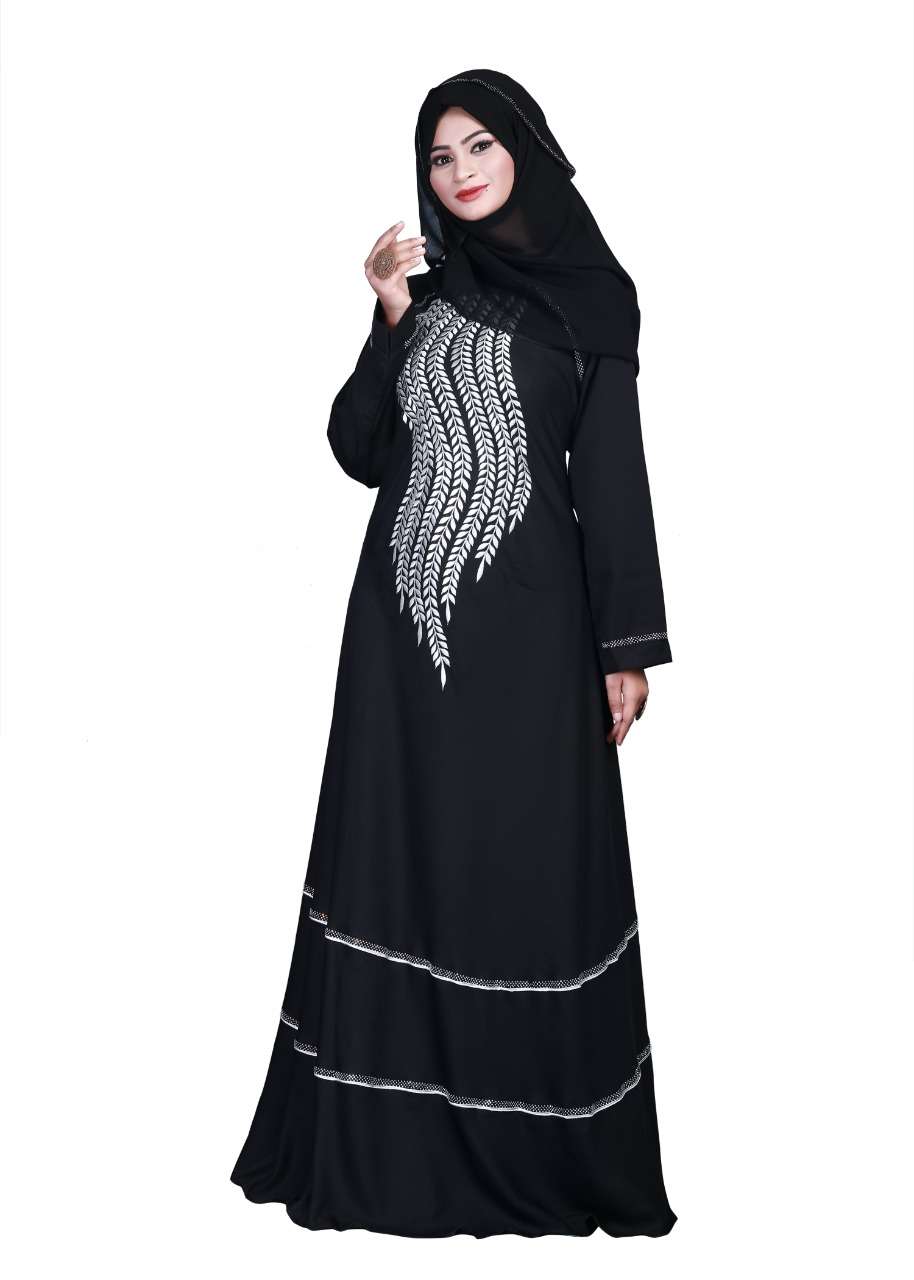 UMBRELLA ABAYA BY FASHID WHOLESALE 01 TO 04 SERIES BEAUTIFUL STYLISH FANCY COLORFUL CASUAL WEAR & ETHNIC WEAR IMPORTED NIDA BURQA AT WHOLESALE PRICE