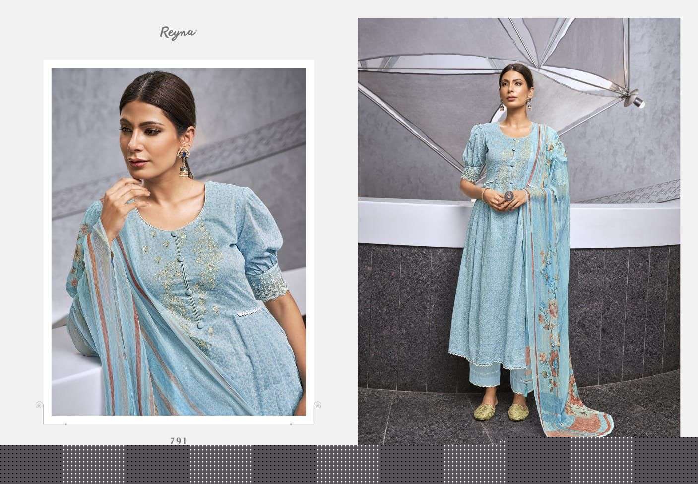 ENDLESS SUMMER VOL-3 BY REYNA 791 TO 797 SERIES BEAUTIFUL SUITS COLORFUL STYLISH FANCY CASUAL WEAR & ETHNIC WEAR PREMIUM COTTON PRINT DRESSES AT WHOLESALE PRICE