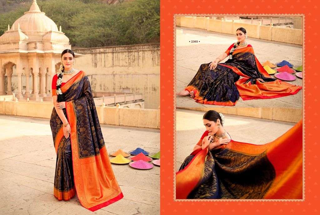 SAKSHI BY PANVI 2501 TO 2513 SERIES INDIAN TRADITIONAL WEAR COLLECTION BEAUTIFUL STYLISH FANCY COLORFUL PARTY WEAR & OCCASIONAL WEAR SATIN SILK SAREES AT WHOLESALE PRICE