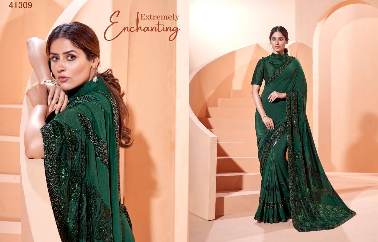 SIRENA NX BY MAHOTSAV INDIAN TRADITIONAL WEAR COLLECTION BEAUTIFUL STYLISH FANCY COLORFUL PARTY WEAR & OCCASIONAL WEAR LYCRA SAREES AT WHOLESALE PRICE