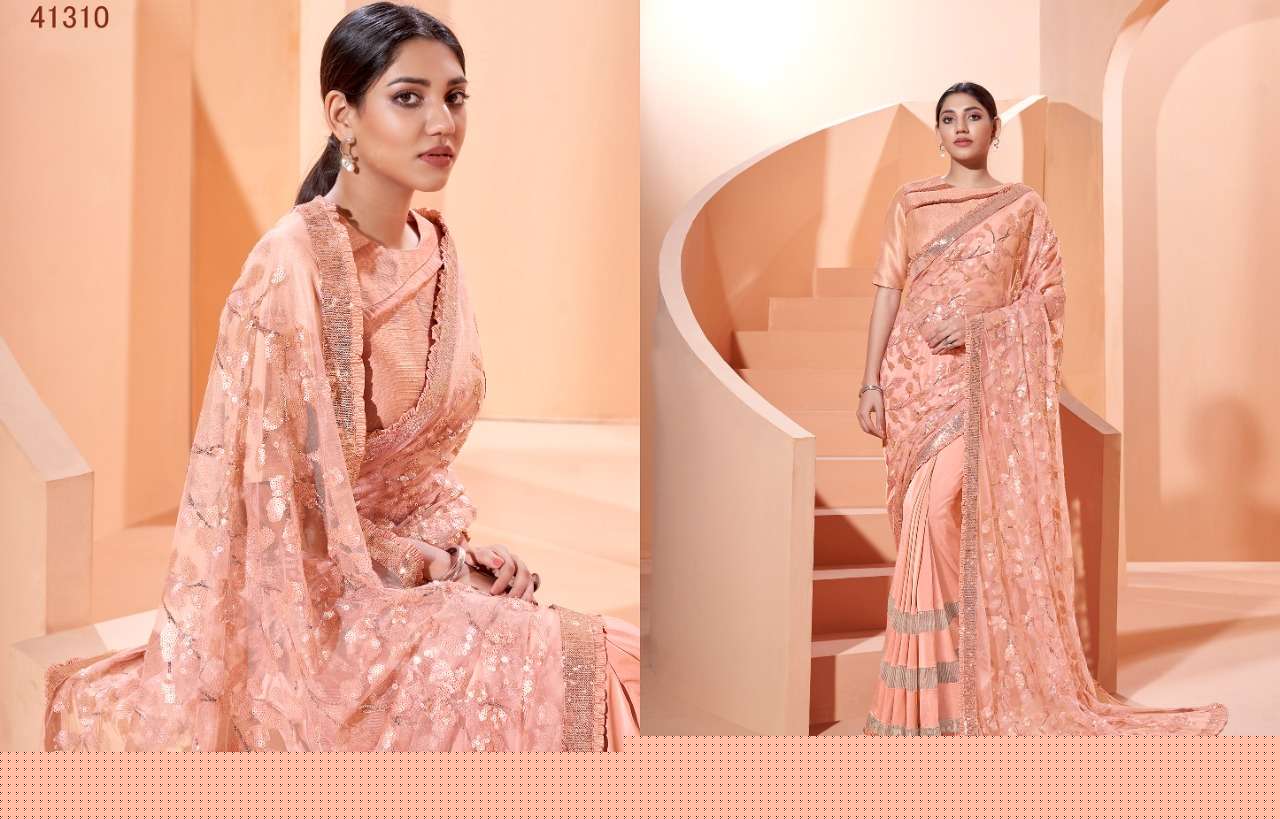 SIRENA NX BY MAHOTSAV INDIAN TRADITIONAL WEAR COLLECTION BEAUTIFUL STYLISH FANCY COLORFUL PARTY WEAR & OCCASIONAL WEAR LYCRA SAREES AT WHOLESALE PRICE
