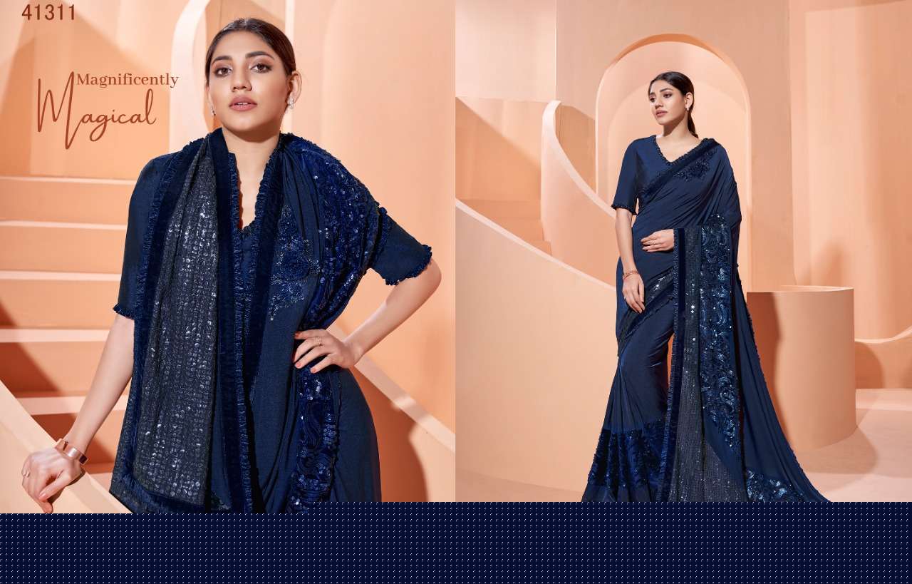 SIRENA NX BY MAHOTSAV INDIAN TRADITIONAL WEAR COLLECTION BEAUTIFUL STYLISH FANCY COLORFUL PARTY WEAR & OCCASIONAL WEAR LYCRA SAREES AT WHOLESALE PRICE