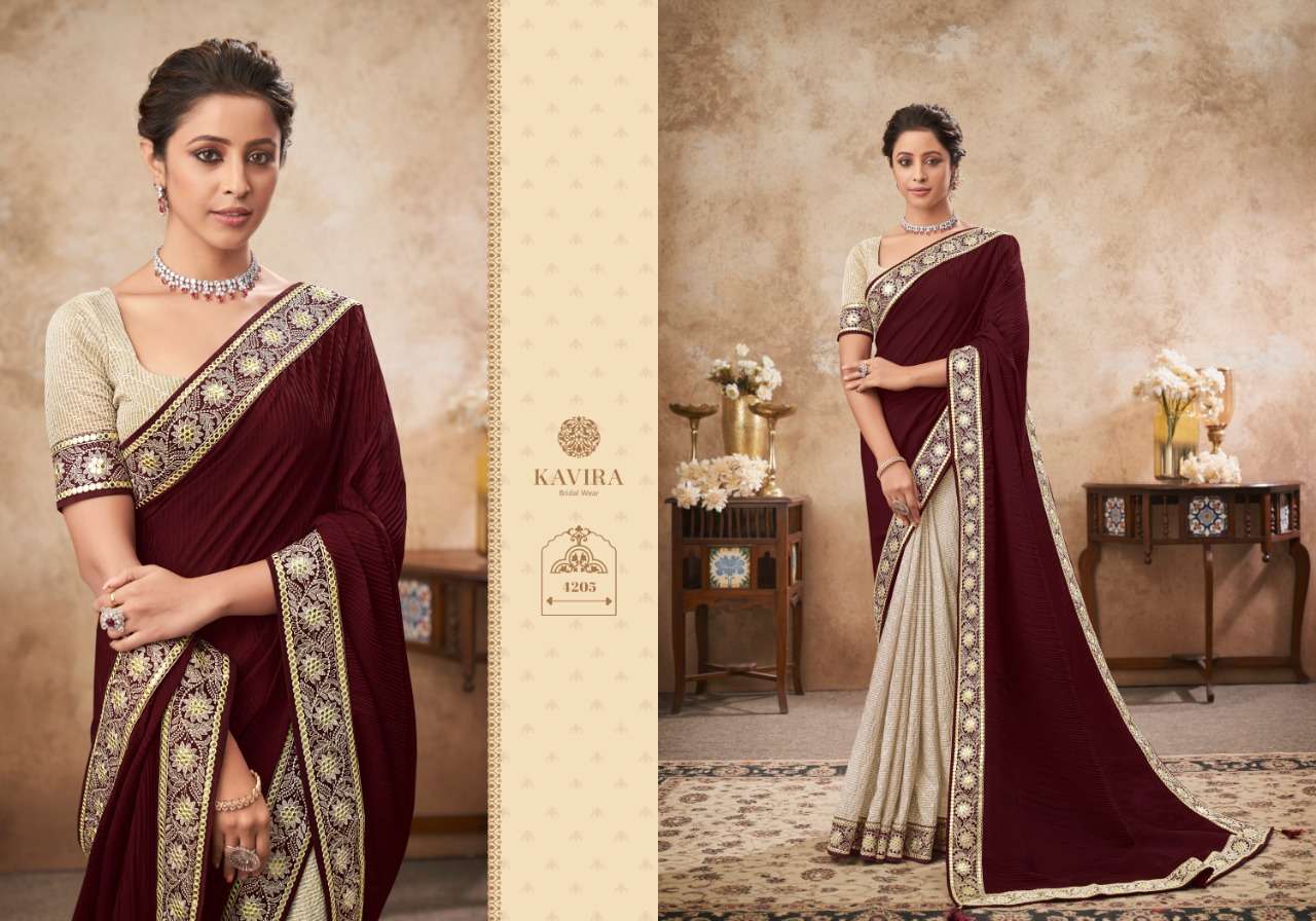 SNEHA BY KAVIRA 1201 TO 1209 SERIES INDIAN TRADITIONAL WEAR COLLECTION BEAUTIFUL STYLISH FANCY COLORFUL PARTY WEAR & OCCASIONAL WEAR GEORGETTE SAREES AT WHOLESALE PRICE