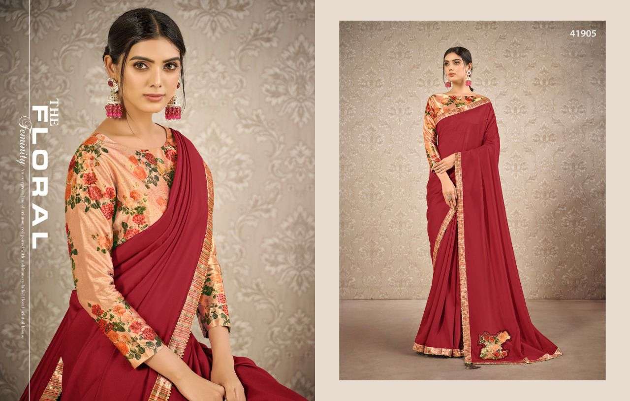 NYURA BY MAHOTSAV 41904 TO 41912 SERIES INDIAN TRADITIONAL WEAR COLLECTION BEAUTIFUL STYLISH FANCY COLORFUL PARTY WEAR & OCCASIONAL WEAR SILK SAREES AT WHOLESALE PRICE