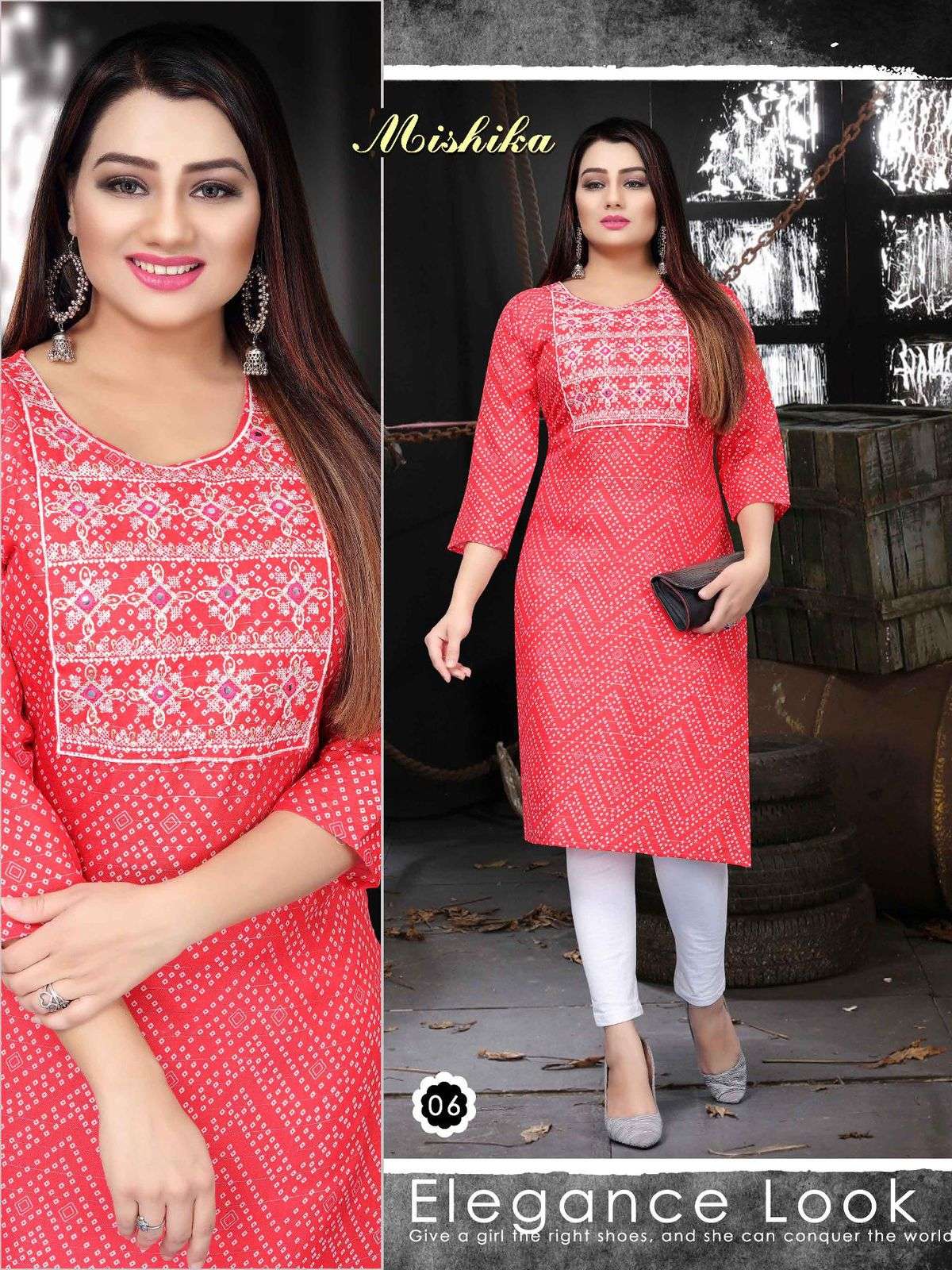 MISHIKA BY AAGYA 01 TO 08 SERIES DESIGNER STYLISH FANCY COLORFUL BEAUTIFUL PARTY WEAR & ETHNIC WEAR COLLECTION RAYON KURTIS AT WHOLESALE PRICE