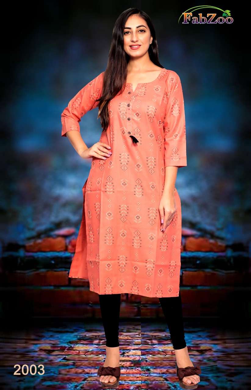 CHERRY BY FAB ZOO 2001 TO 2007 SERIES DESIGNER STYLISH FANCY COLORFUL BEAUTIFUL PARTY WEAR & ETHNIC WEAR COLLECTION COTTON PRINT KURTIS AT WHOLESALE PRICE