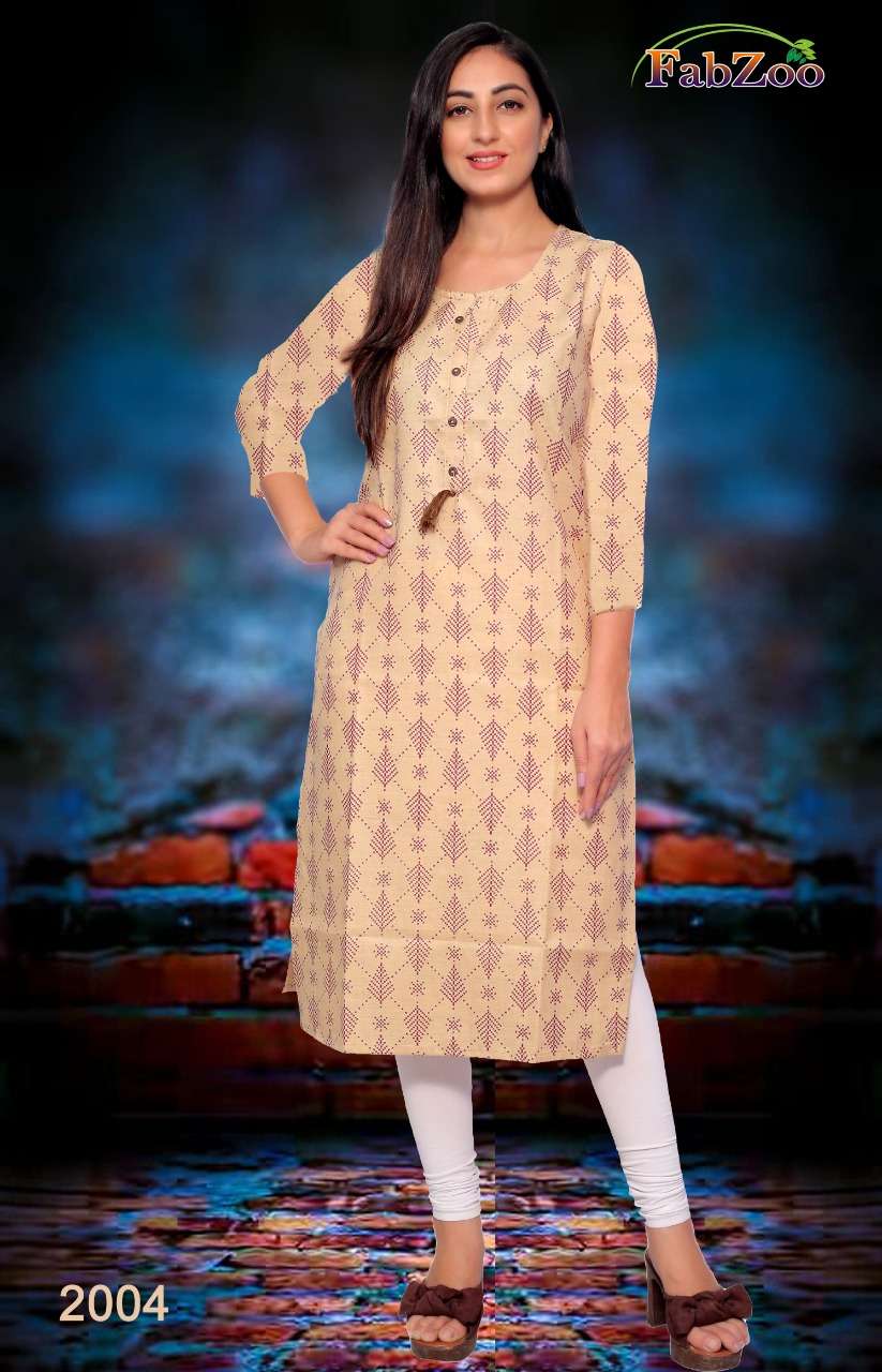 CHERRY BY FAB ZOO 2001 TO 2007 SERIES DESIGNER STYLISH FANCY COLORFUL BEAUTIFUL PARTY WEAR & ETHNIC WEAR COLLECTION COTTON PRINT KURTIS AT WHOLESALE PRICE
