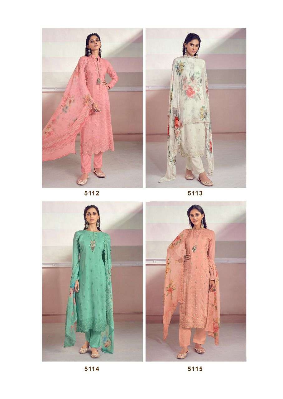 MEHRAM VOL-5 BY KARMA TRENDZ 5112 TO 5118 SERIES BEAUTIFUL SUITS COLORFUL STYLISH FANCY CASUAL WEAR & ETHNIC WEAR PURE MUSLIN EMBROIDERED DRESSES AT WHOLESALE PRICE