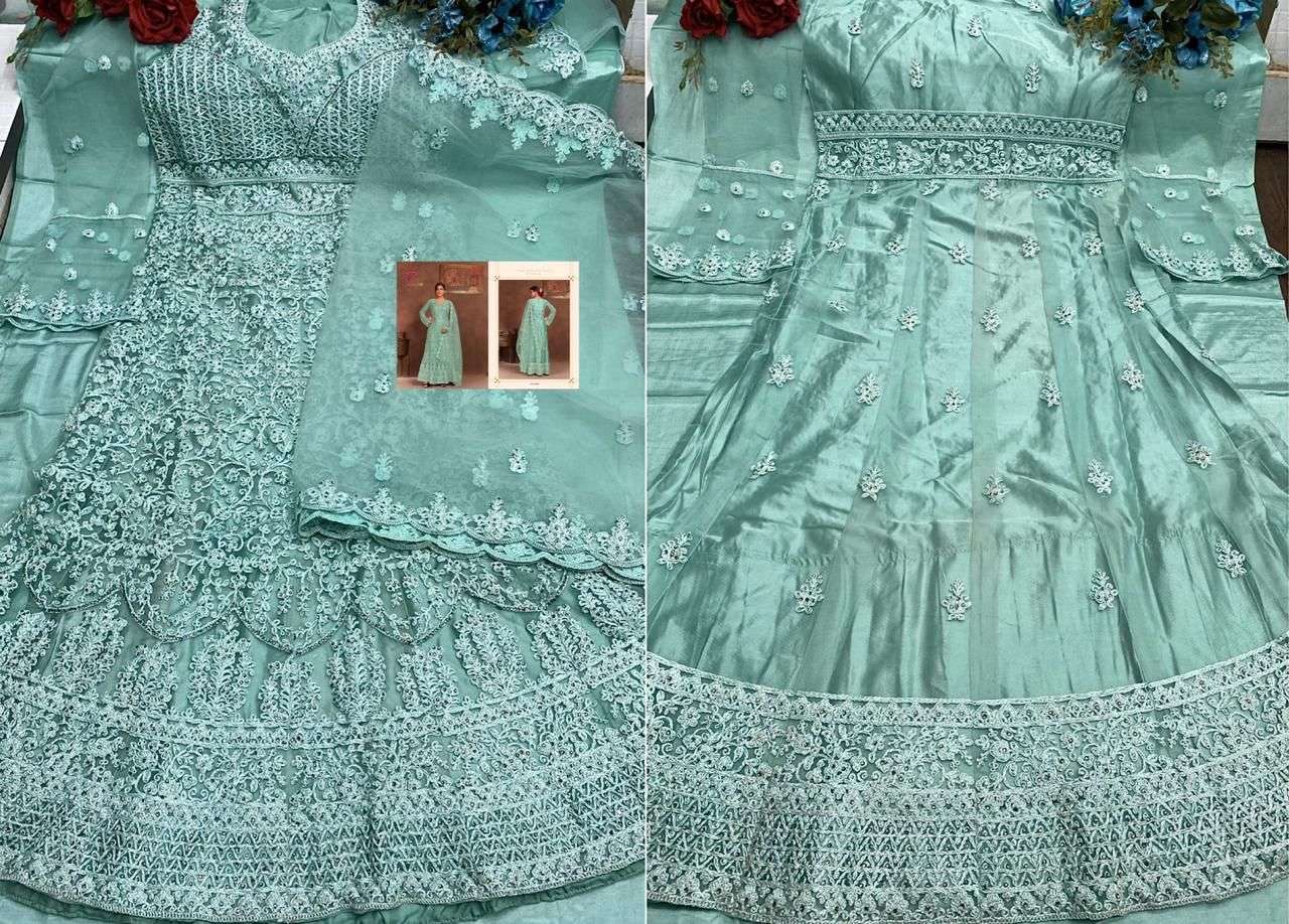 MISHAAL 2001 SERIES BY MISHAAL FAB 2001 TO 2004 SERIES BEAUTIFUL PAKISTANI SUITS STYLISH COLORFUL FANCY CASUAL WEAR & ETHNIC WEAR NET EMBROIDERED DRESSES AT WHOLESALE PRICE