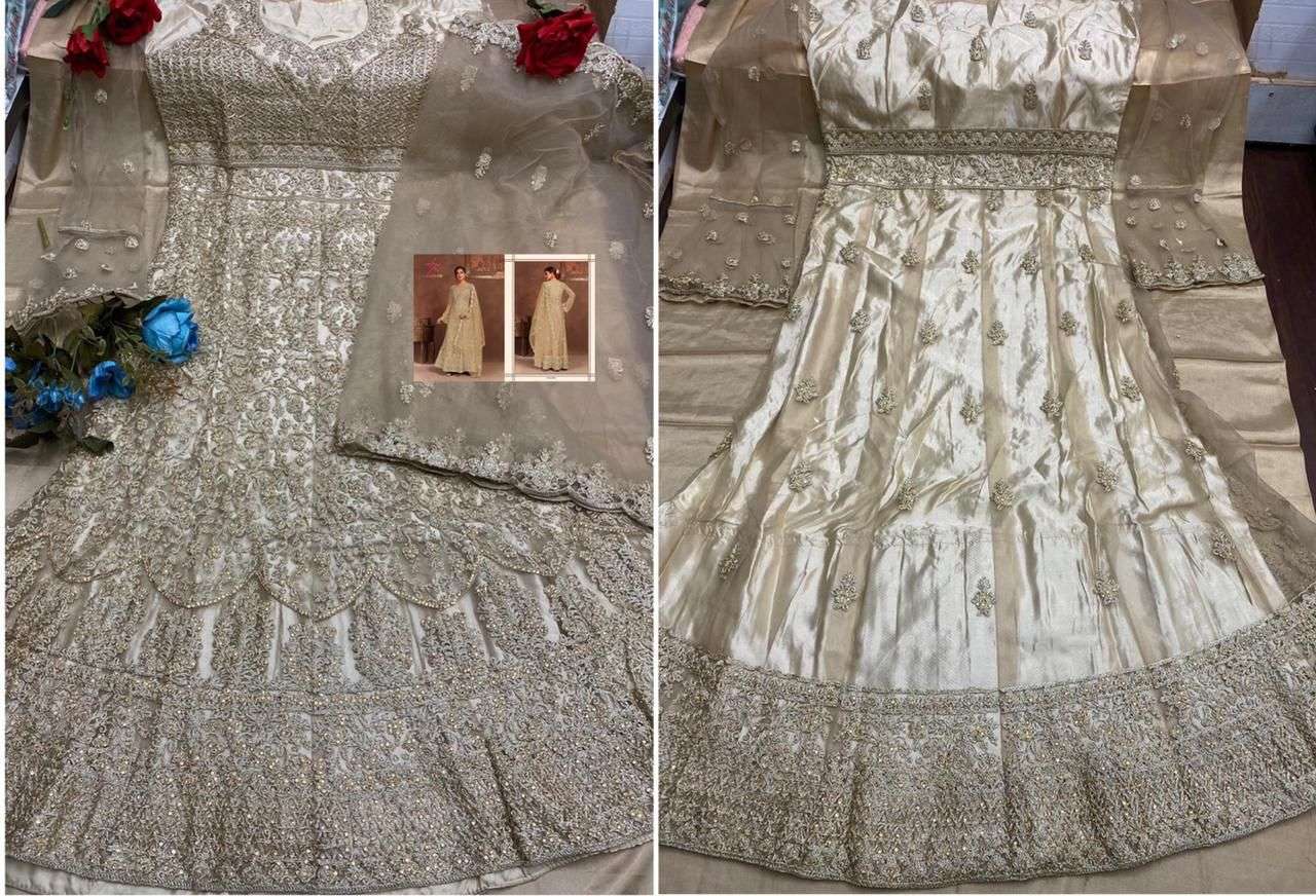 MISHAAL 2001 SERIES BY MISHAAL FAB 2001 TO 2004 SERIES BEAUTIFUL PAKISTANI SUITS STYLISH COLORFUL FANCY CASUAL WEAR & ETHNIC WEAR NET EMBROIDERED DRESSES AT WHOLESALE PRICE