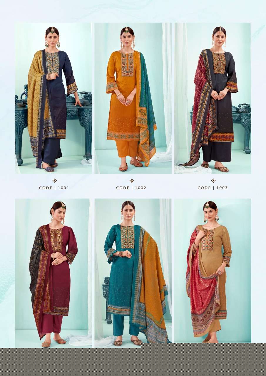 NAISHAA BY YASHIKA TRENDS 1001 TO 1008 SERIES BEAUTIFUL SUITS COLORFUL STYLISH FANCY CASUAL WEAR & ETHNIC WEAR HEAVY COTTON PRINT DRESSES AT WHOLESALE PRICE