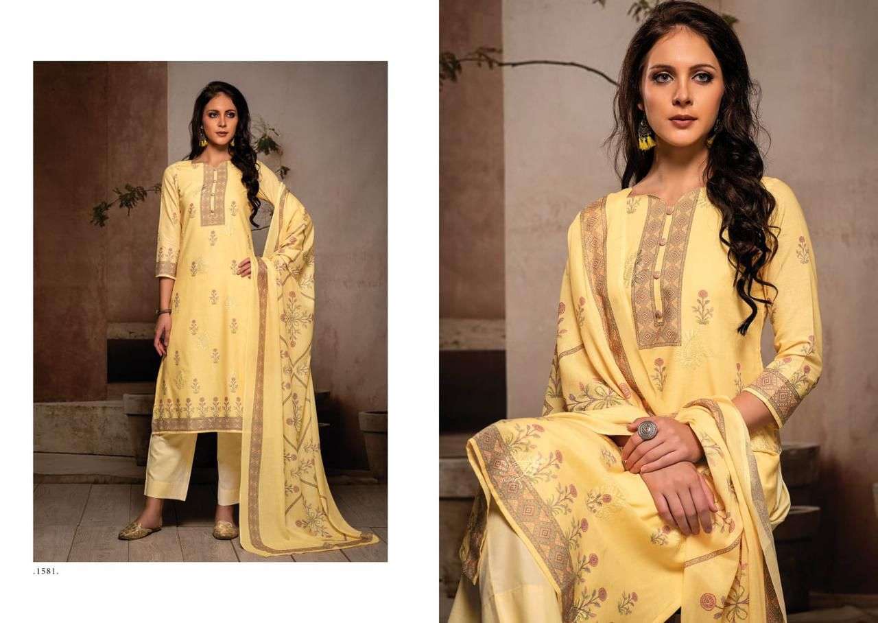 DIMPAL VOL-4 BY RIVAA 1577 TO 1582 SERIES BEAUTIFUL SUITS COLORFUL STYLISH FANCY CASUAL WEAR & ETHNIC WEAR COTTON DIGITAL PRINT DRESSES AT WHOLESALE PRICE