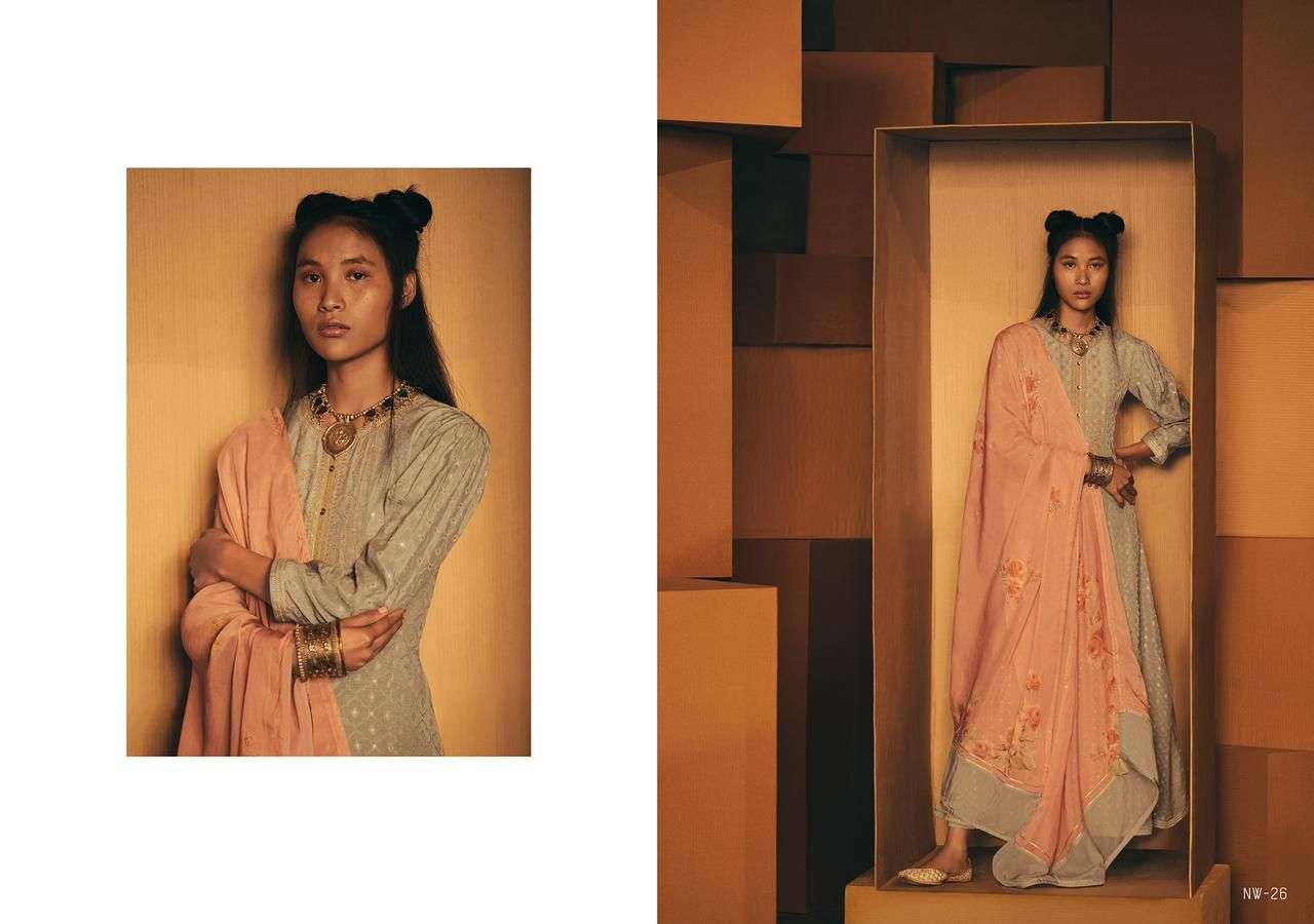 NISHWA BY VARSHA FASHION 21 TO 26 SERIES BEAUTIFUL SUITS COLORFUL STYLISH FANCY CASUAL WEAR & ETHNIC WEAR WOVEN EMBROIDERED DRESSES AT WHOLESALE PRICE