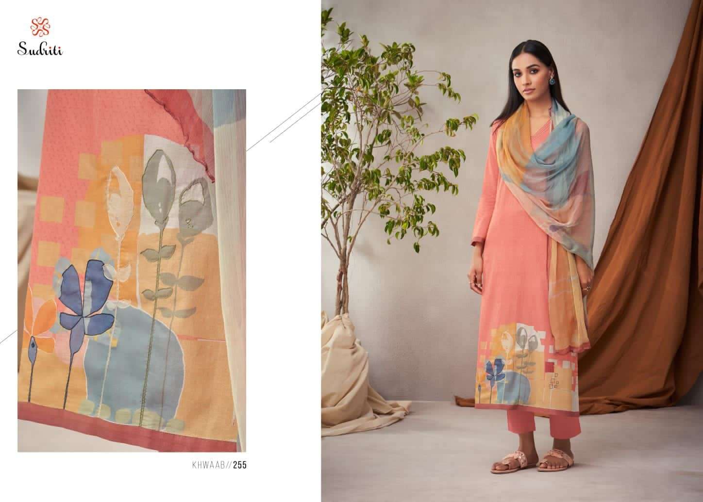 Khwaab By Sudriti Beautiful Suits Colorful Stylish Fancy Casual Wear & Ethnic Wear Pure Cotton Print Dresses At Wholesale Price