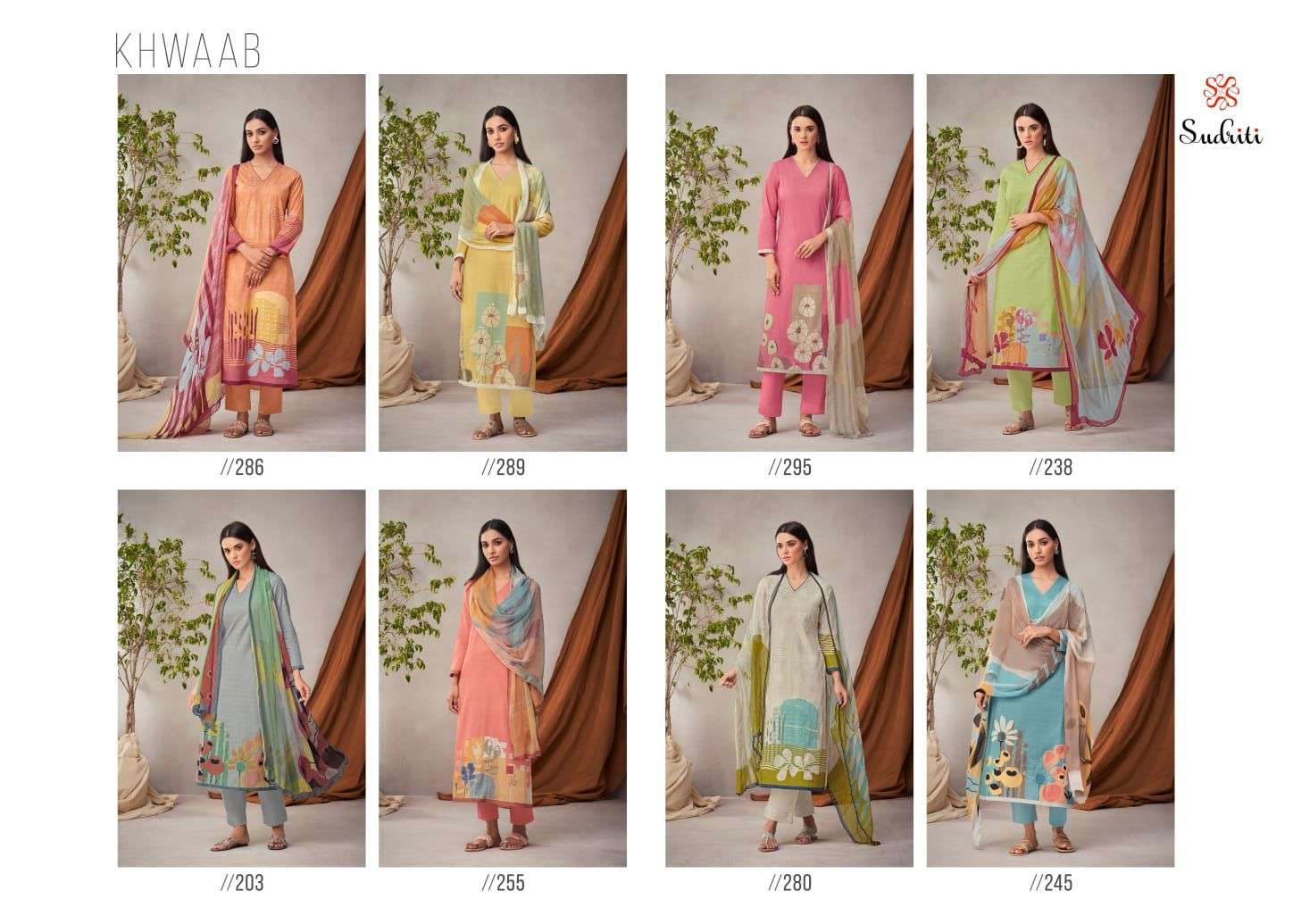 Khwaab By Sudriti Beautiful Suits Colorful Stylish Fancy Casual Wear & Ethnic Wear Pure Cotton Print Dresses At Wholesale Price