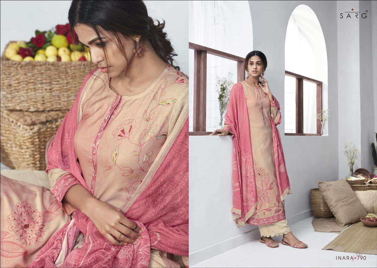 INARA BY SARG BEAUTIFUL STYLISH SUITS FANCY COLORFUL CASUAL WEAR & ETHNIC WEAR & READY TO WEAR PURE COTTON DRESSES AT WHOLESALE PRICE