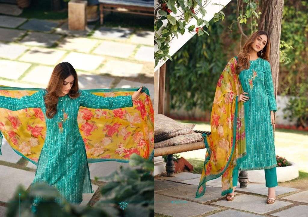 SRIYA BY EHRUM 11 TO 14 SERIES BEAUTIFUL SUITS COLORFUL STYLISH FANCY CASUAL WEAR & ETHNIC WEAR PURE COTTON PRINT DRESSES AT WHOLESALE PRICE