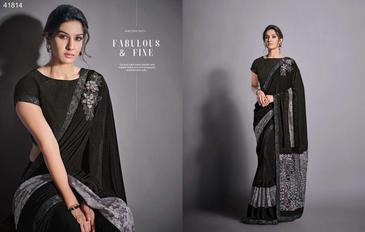 EILEEN BY MAHOTSAV 41805 TO 41819 SERIES INDIAN TRADITIONAL WEAR COLLECTION BEAUTIFUL STYLISH FANCY COLORFUL PARTY WEAR & OCCASIONAL WEAR LYCRA/NET SAREES AT WHOLESALE PRICE