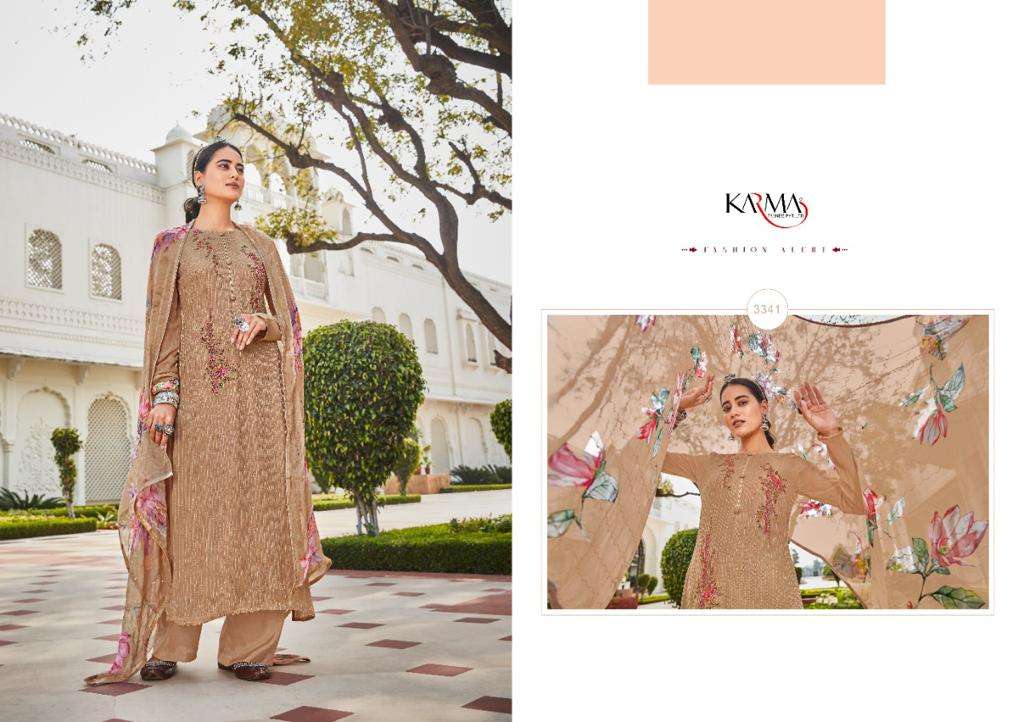 INAYAT VOL-6 BY KARMA TRENDZ 3339 TO 3345 SERIES BEAUTIFUL COLORFUL STYLISH PRETTY PARTY WEAR CASUAL WEAR OCCASIONAL WEAR MUSLIN COTTON DRESSES AT WHOLESALE PRICE