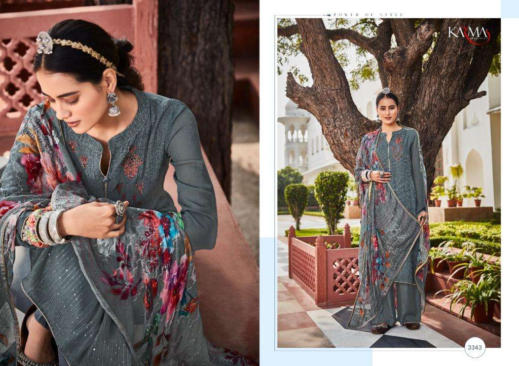 INAYAT VOL-6 BY KARMA TRENDZ 3339 TO 3345 SERIES BEAUTIFUL COLORFUL STYLISH PRETTY PARTY WEAR CASUAL WEAR OCCASIONAL WEAR MUSLIN COTTON DRESSES AT WHOLESALE PRICE