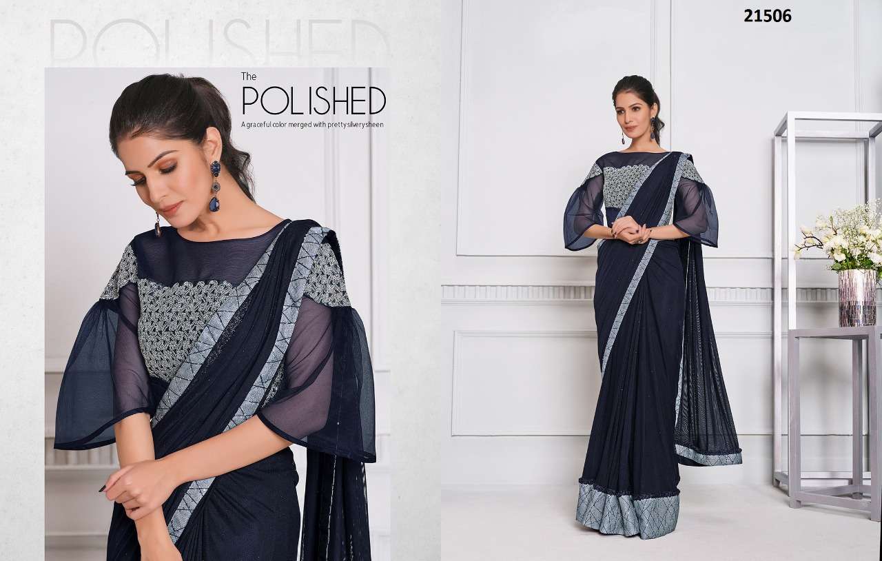 IZZARA BY MAHOTSAV INDIAN TRADITIONAL WEAR COLLECTION BEAUTIFUL STYLISH FANCY COLORFUL PARTY WEAR & OCCASIONAL WEAR LYCRA/NET SAREES AT WHOLESALE PRICE